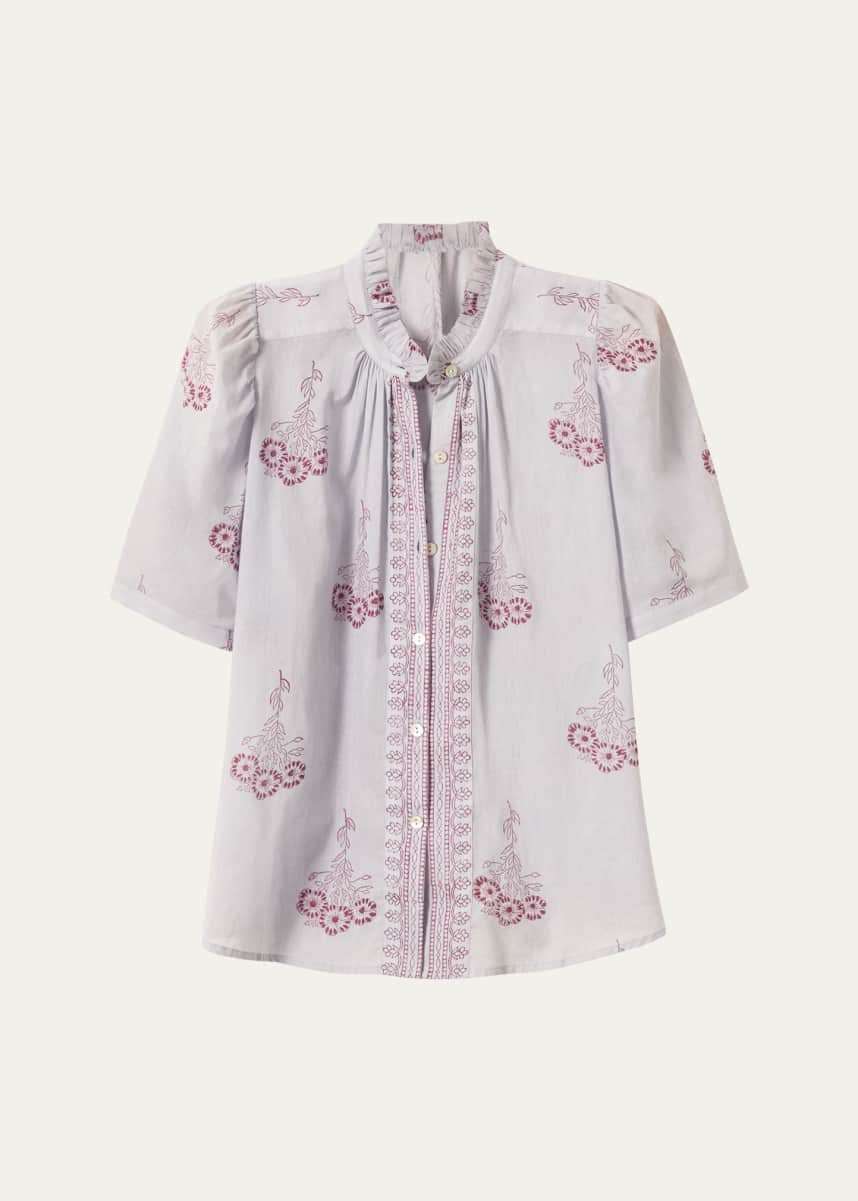 Alix of Bohemia Winn Pansy Sky Shirt