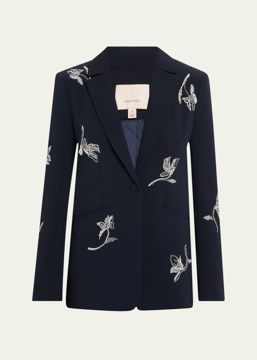 Cinq a Sept Karlie Falling Lillies Blazer