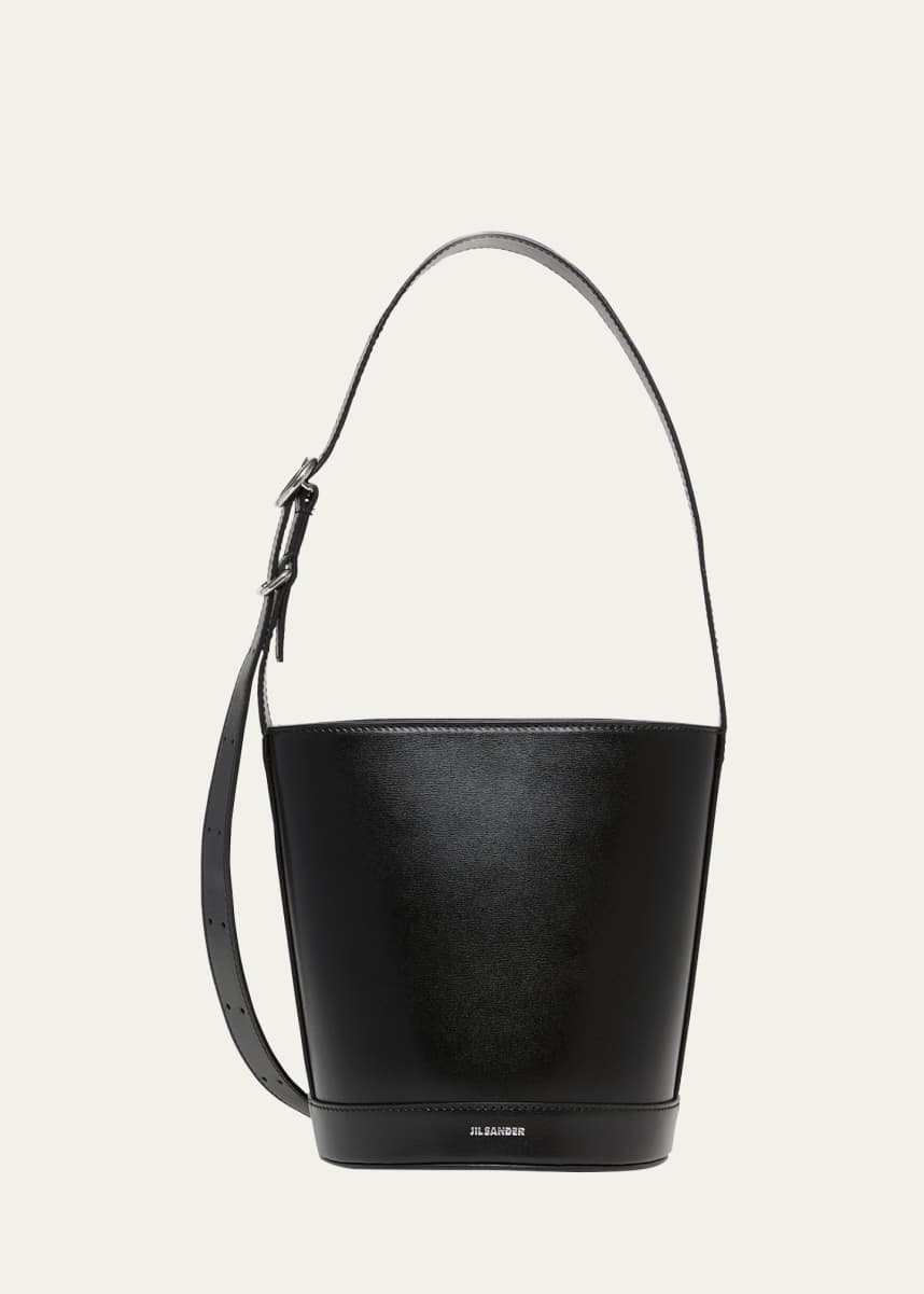 Jil Sander Cannolo Calfskin Bucket Bag