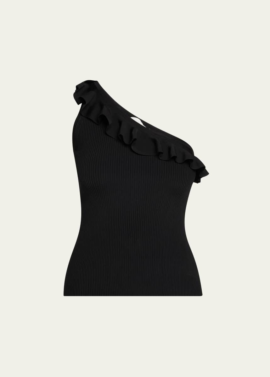 Zimmermann Rhiannon Frill Asymmetric Tank Top