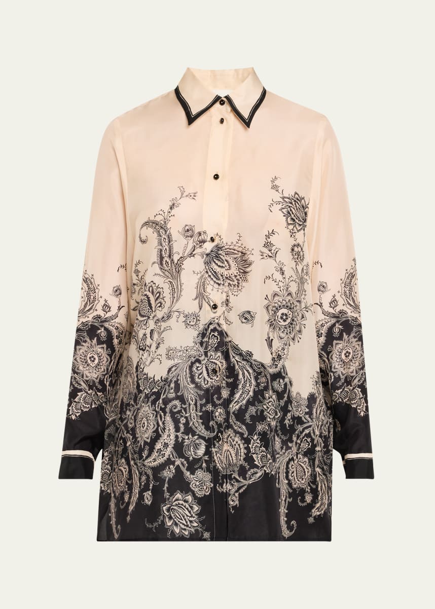 Zimmermann Rhiannon Relaxed Silk Shirt
