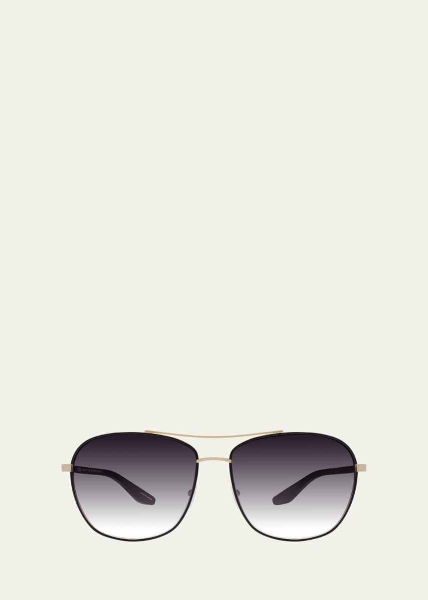 Barton Perreira Sully Aviator Titanium Sunglasses