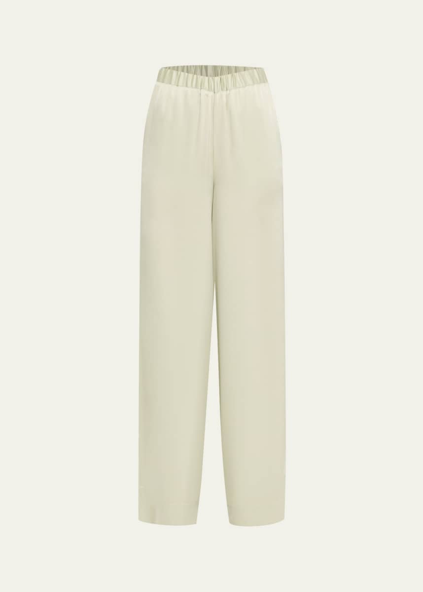 Toccin Auggie Satin Wide-Leg Pants