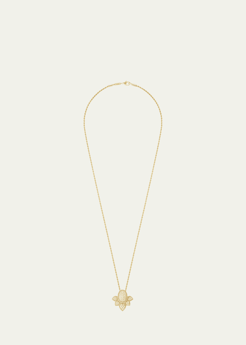 Boucheron Serpent Boheme 18K Yellow Gold Diamond Pendant Necklace