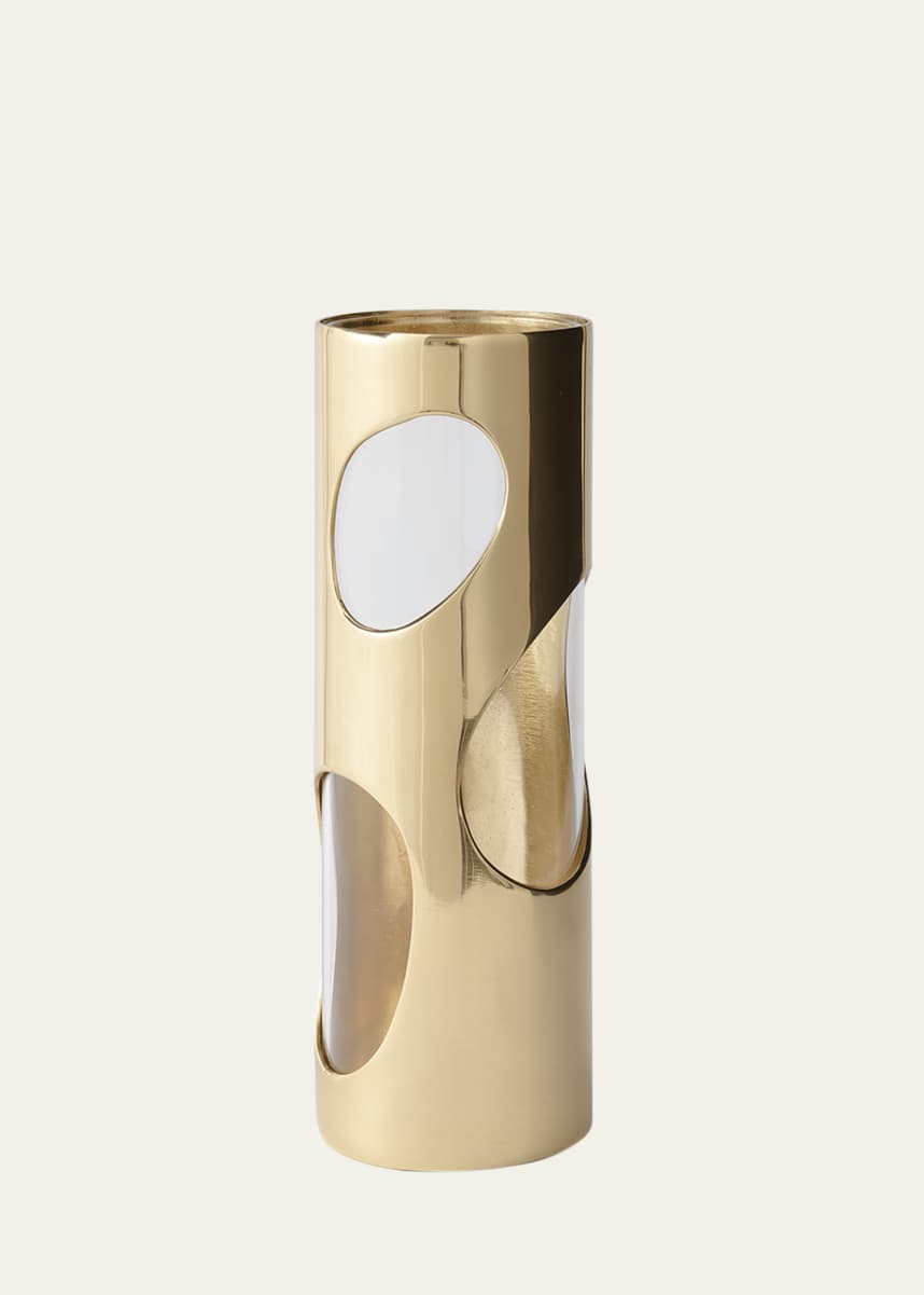 Greg Natale Pietra Brass Vase