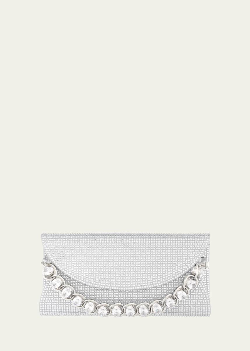 Judith Leiber Couture Taylor Crystal Chain Clutch Bag