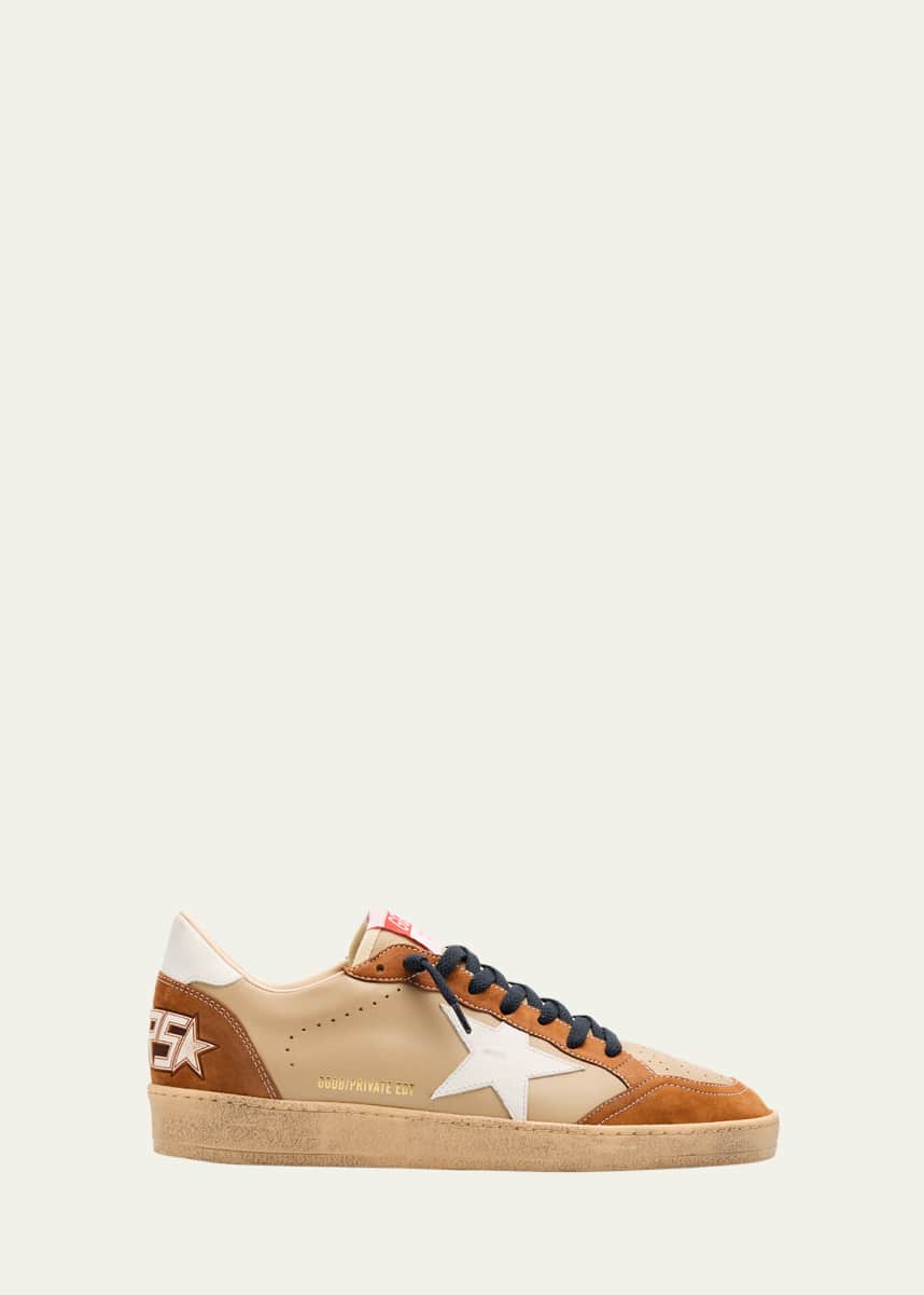 Golden Goose Men's Ballstar Low-Top Nubuck Leather Sneakers - Exclusive
