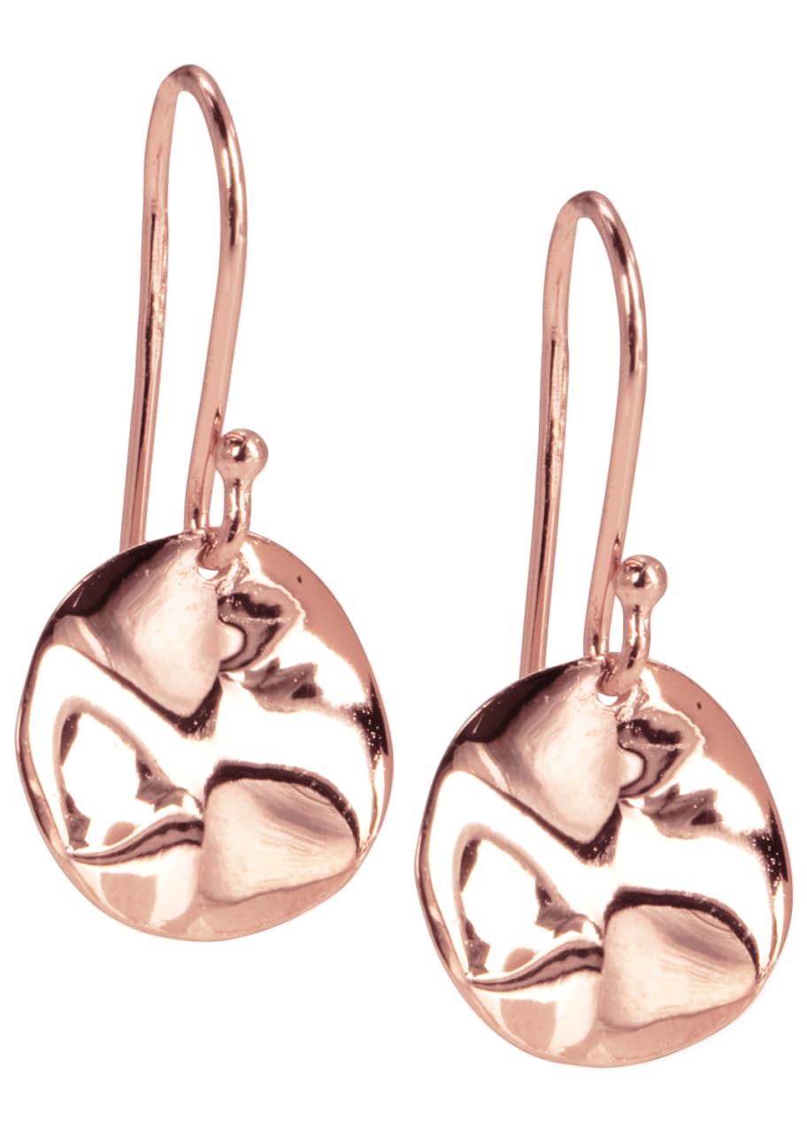 Image 1 of 1: Mini Rose Wavy Disc Earrings