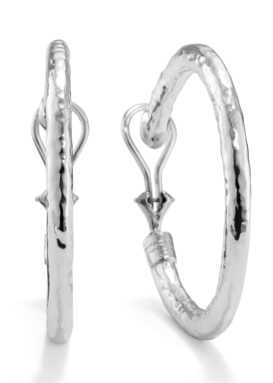 Image 1 of 1: 925 Glamazon #3 Small Hoop Earrings, Clip-On