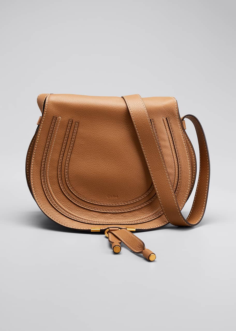 Image 1 of 1: Marcie Medium Leather Crossbody Bag