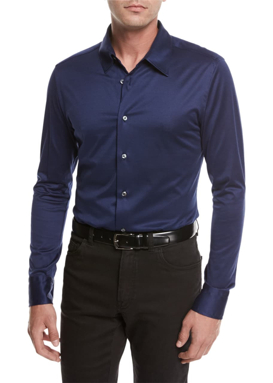 Image 1 of 1: Cotton Jersey Knit Shirt