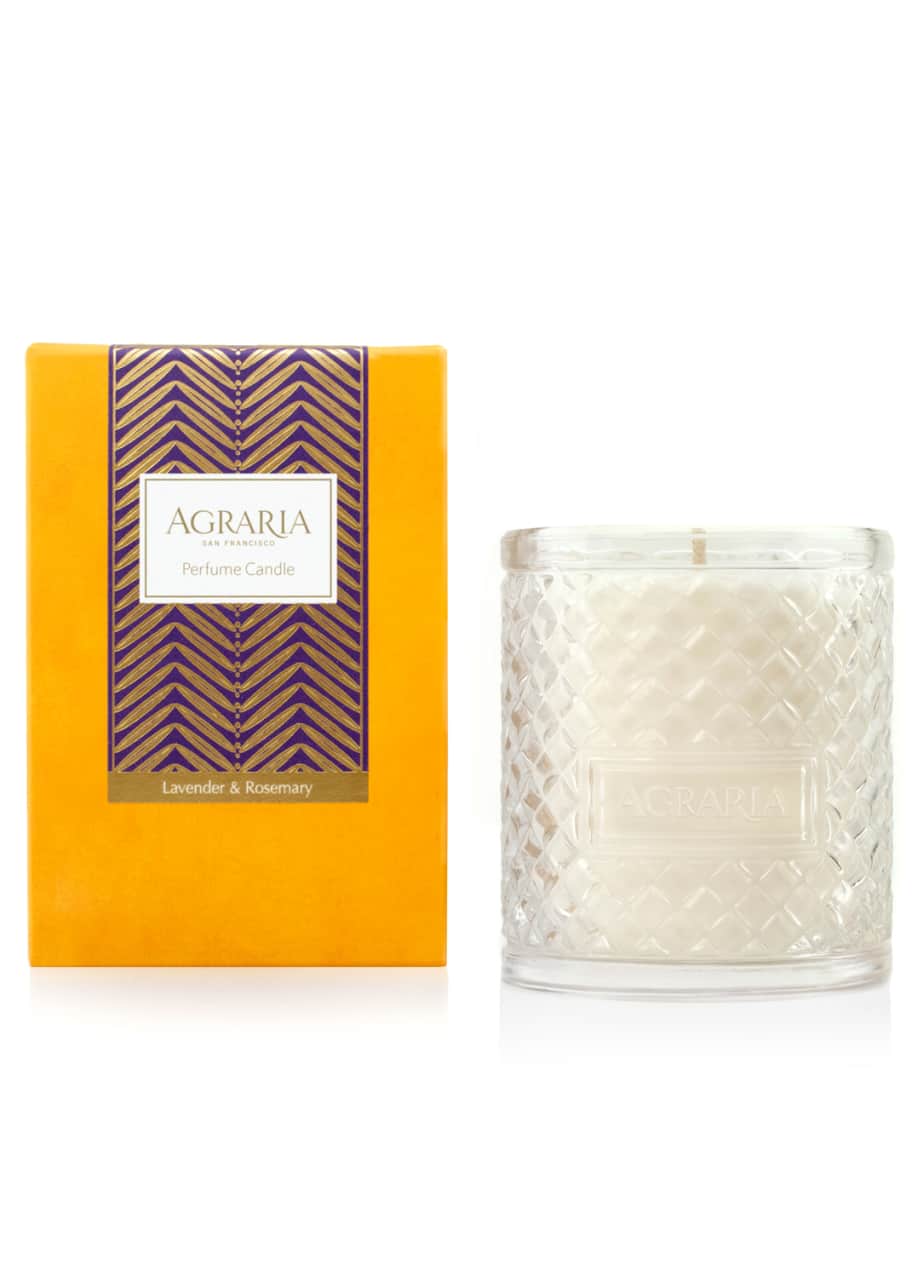 Image 1 of 1: Lavender & Rosemary Woven Crystal Perfume Candle, 7 oz.