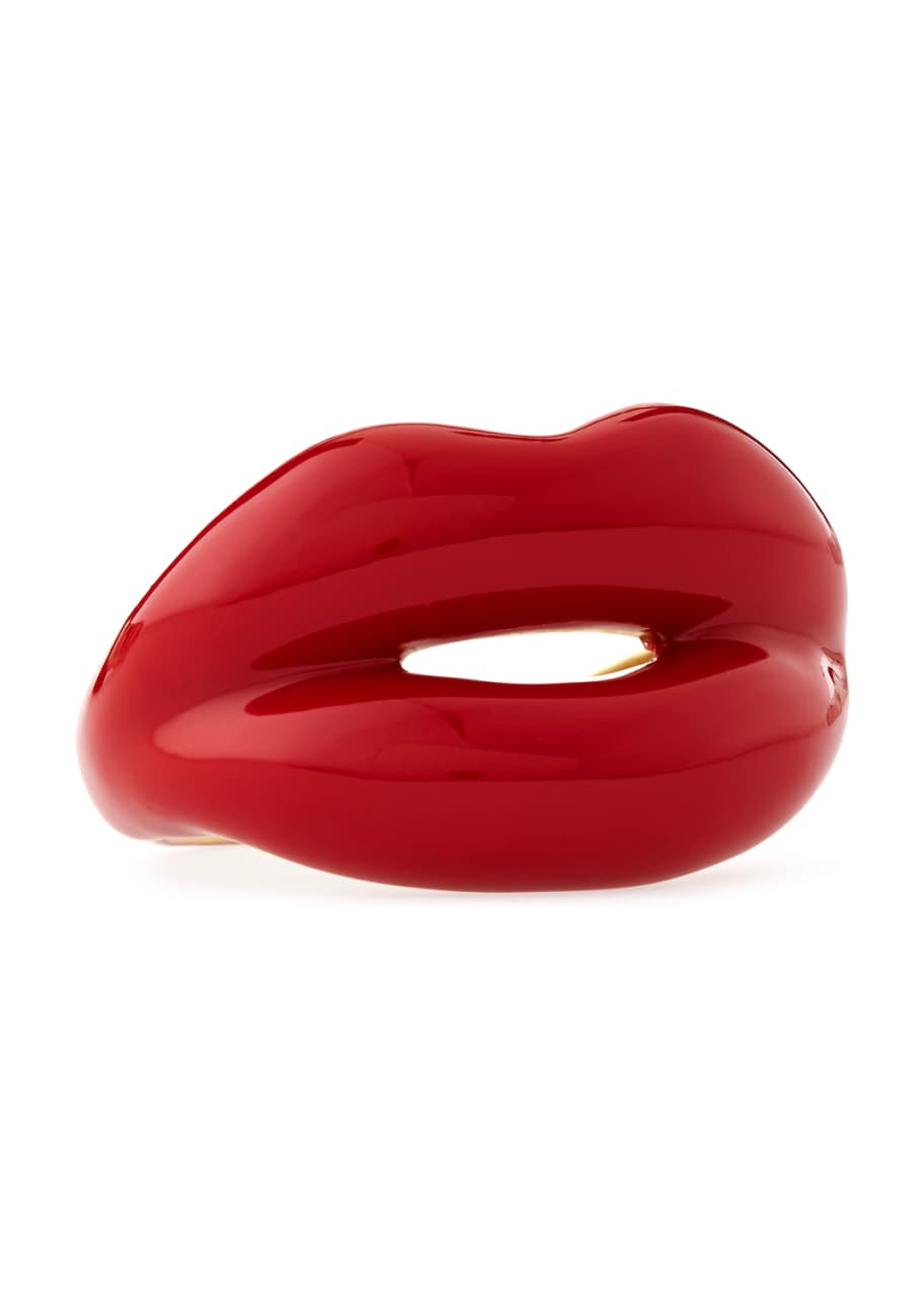 Image 1 of 1: Red Hotlips Ring, Size 6.5 US/53 EU