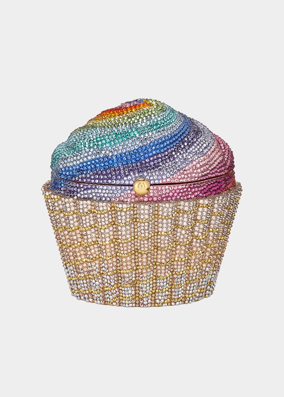 Image 1 of 1: Cupcake Rainbow Clutch Bag, Multicolor