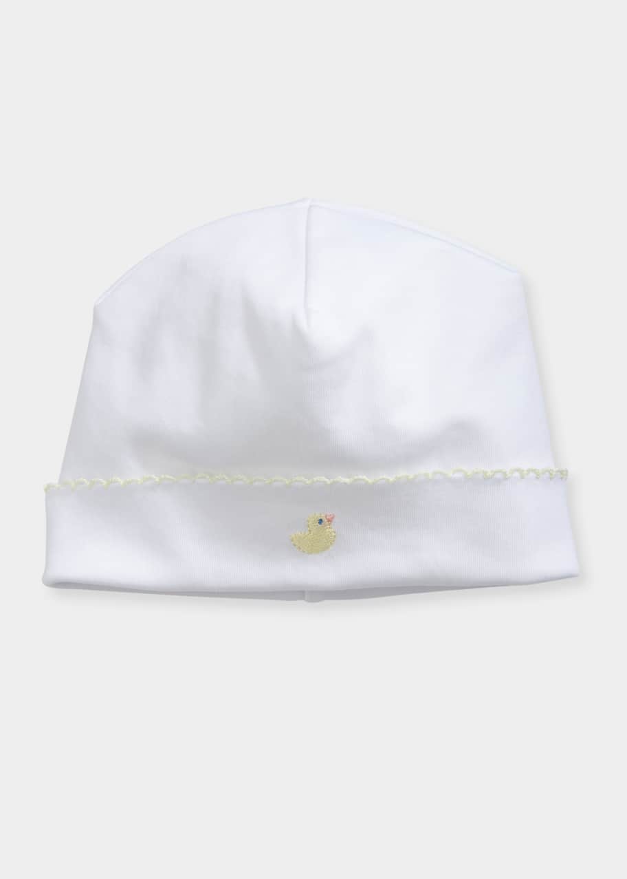 Image 1 of 1: Duck Embroidered Pima Baby Hat