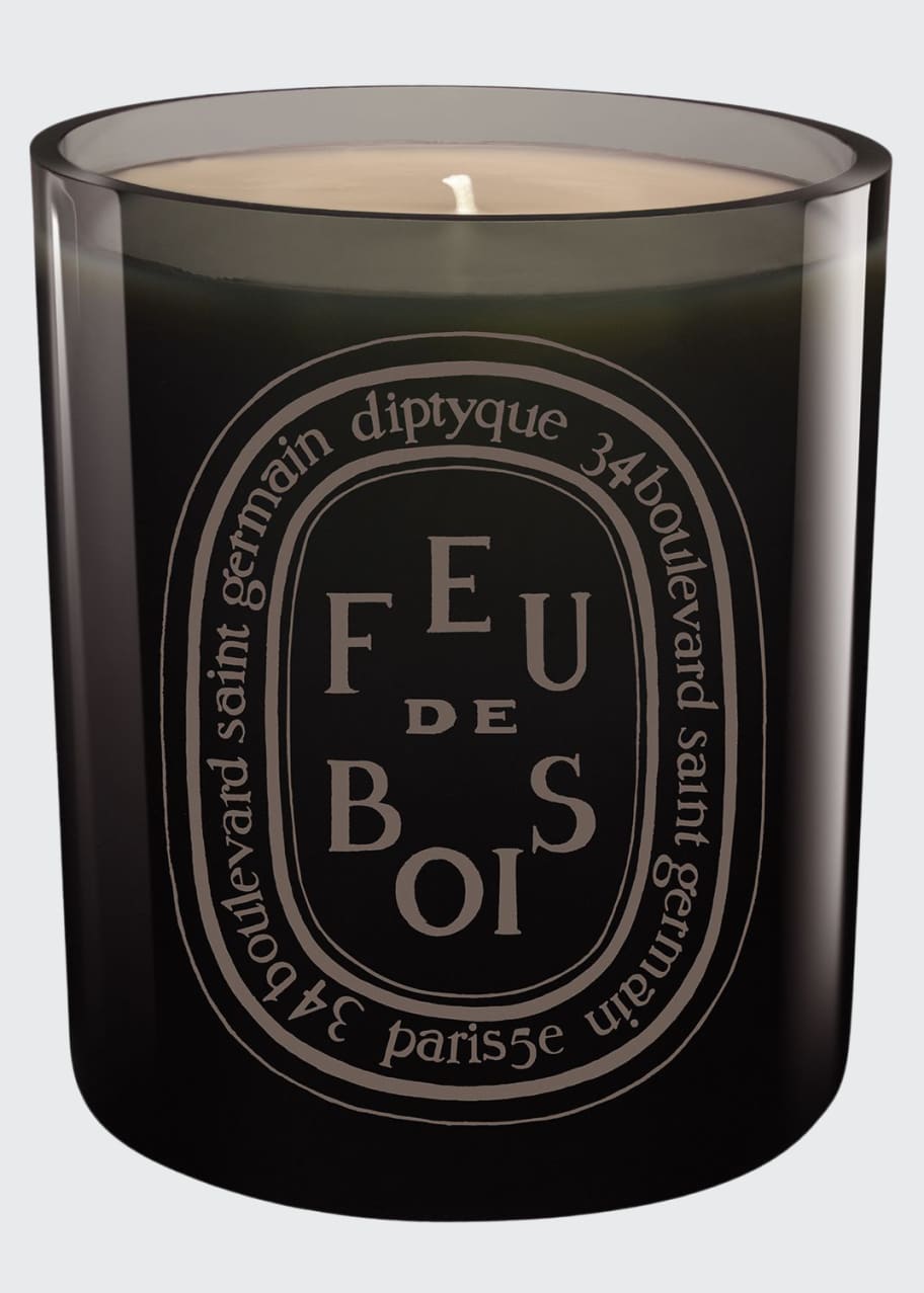 Image 1 of 1: Gray Feu de Bois Scented Candle