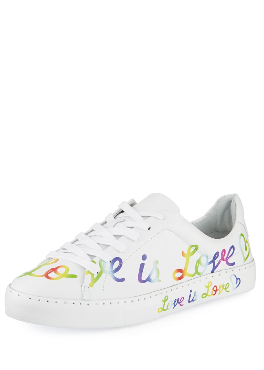Image 1 of 1: Love is Love Leather Sneakers
