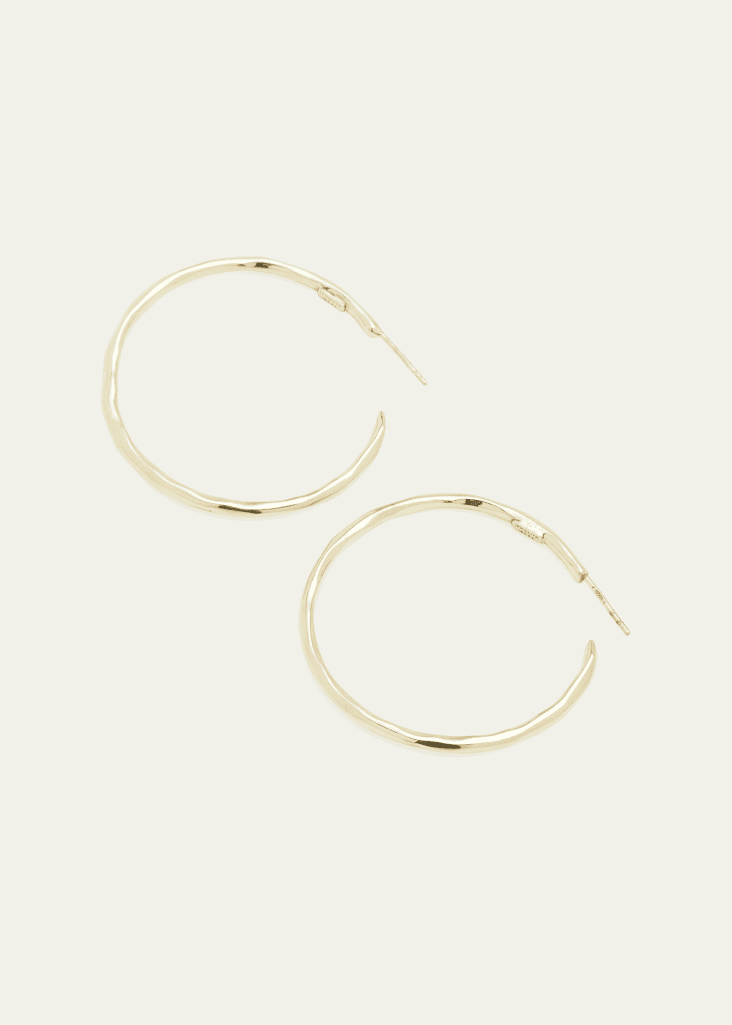 Ippolita Large Faceted Hoop Earrings in 18K Gold Image 3 of 4
