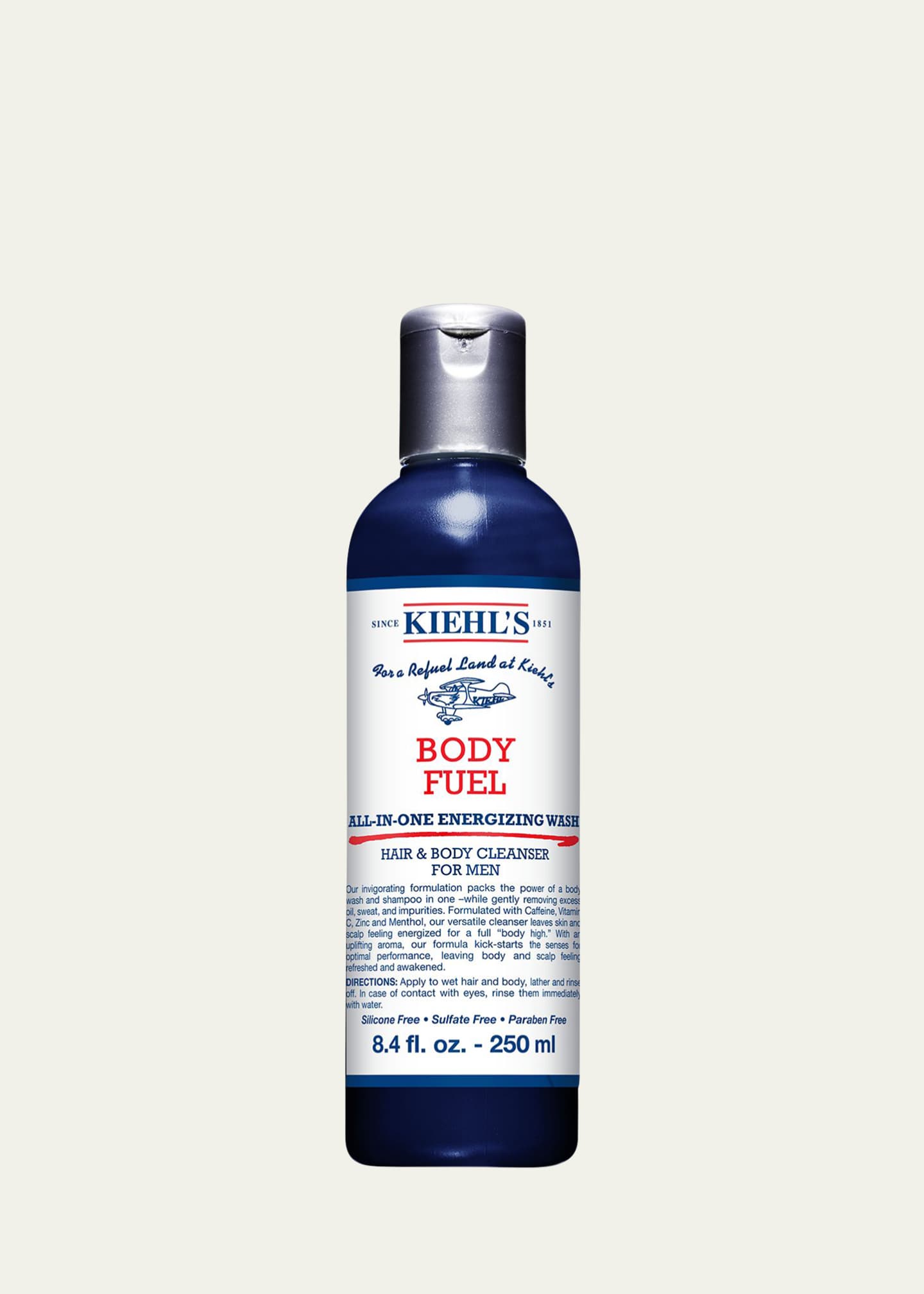 Kiehl's Since 1851 Body Fuel All-In-One Energizing Wash for Hair and Body, 8.4 oz.