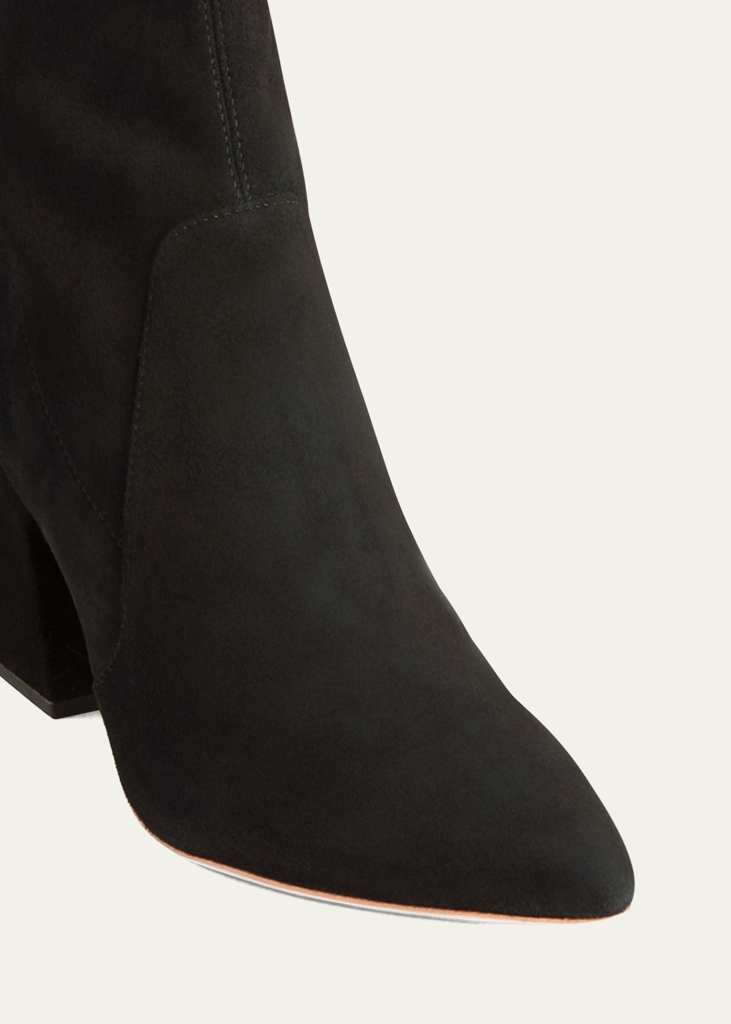 Loeffler Randall Isla Suede Chunky-Heel Boots Image 3 of 3