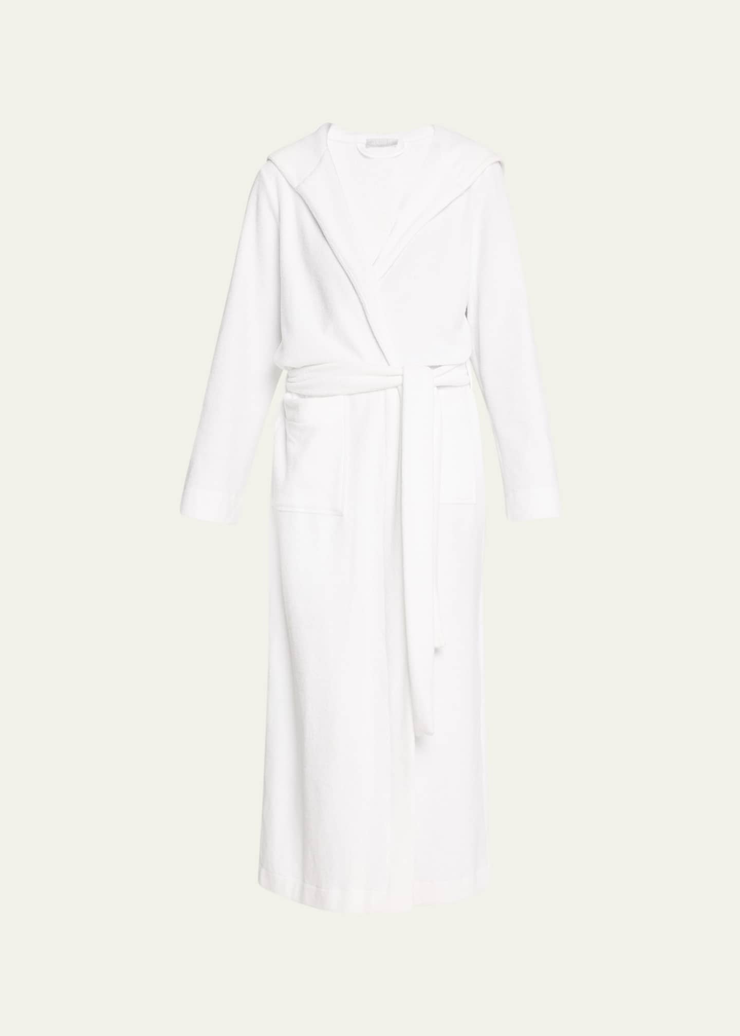 Hanro Hooded Plush Long Robe Image 1 of 5