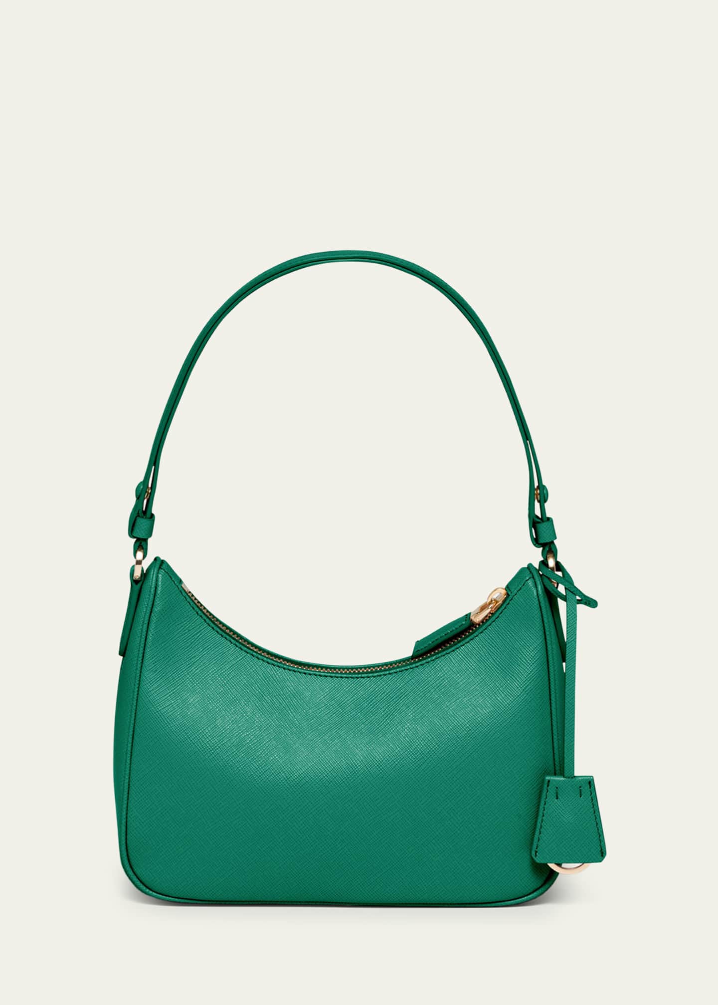 Prada Mini Saffiano Leather Shoulder Bag with Adjustable Strap Image 3 of 5