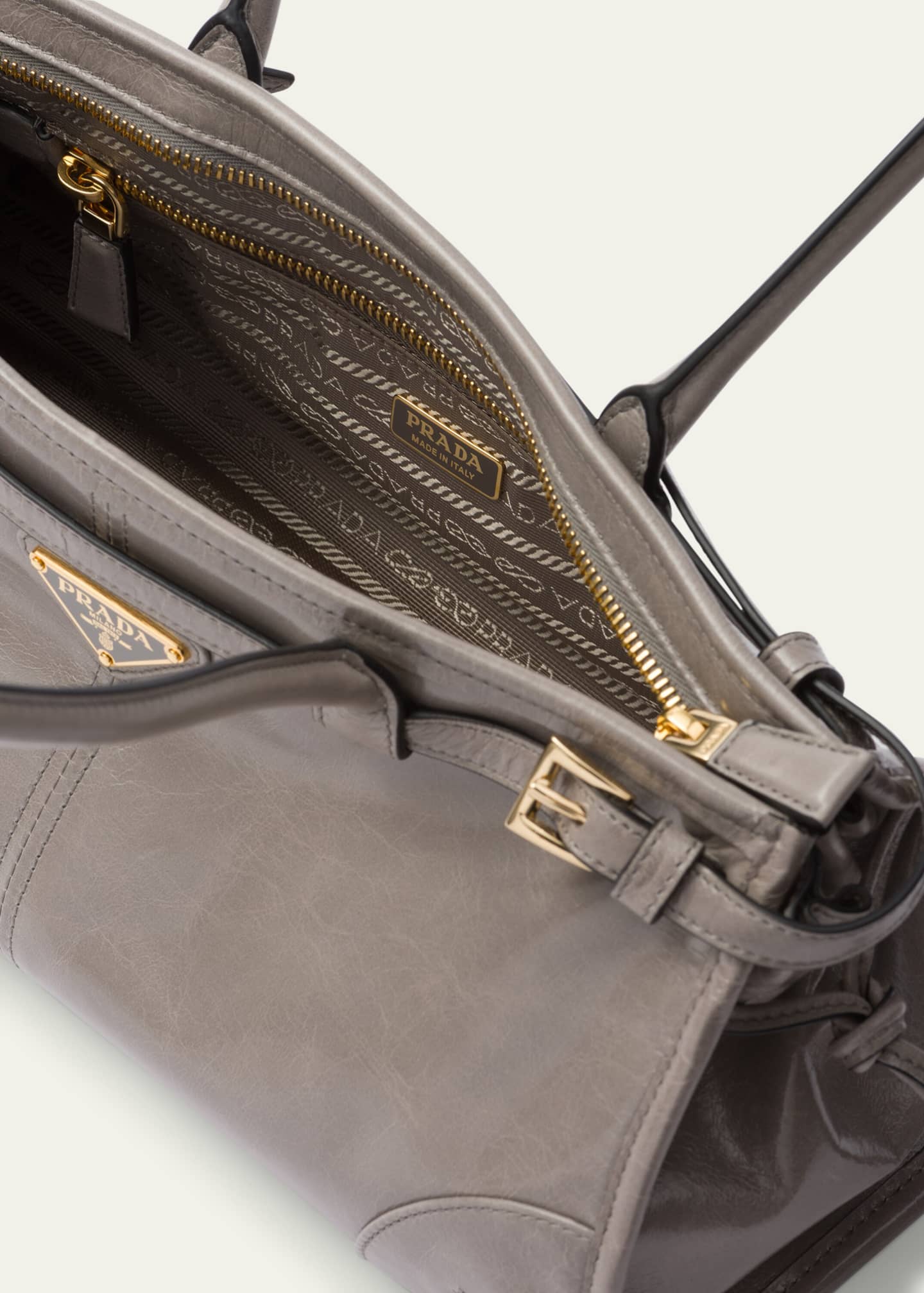 Prada Medium East-West Leather Shoulder Bag Image 4 of 5