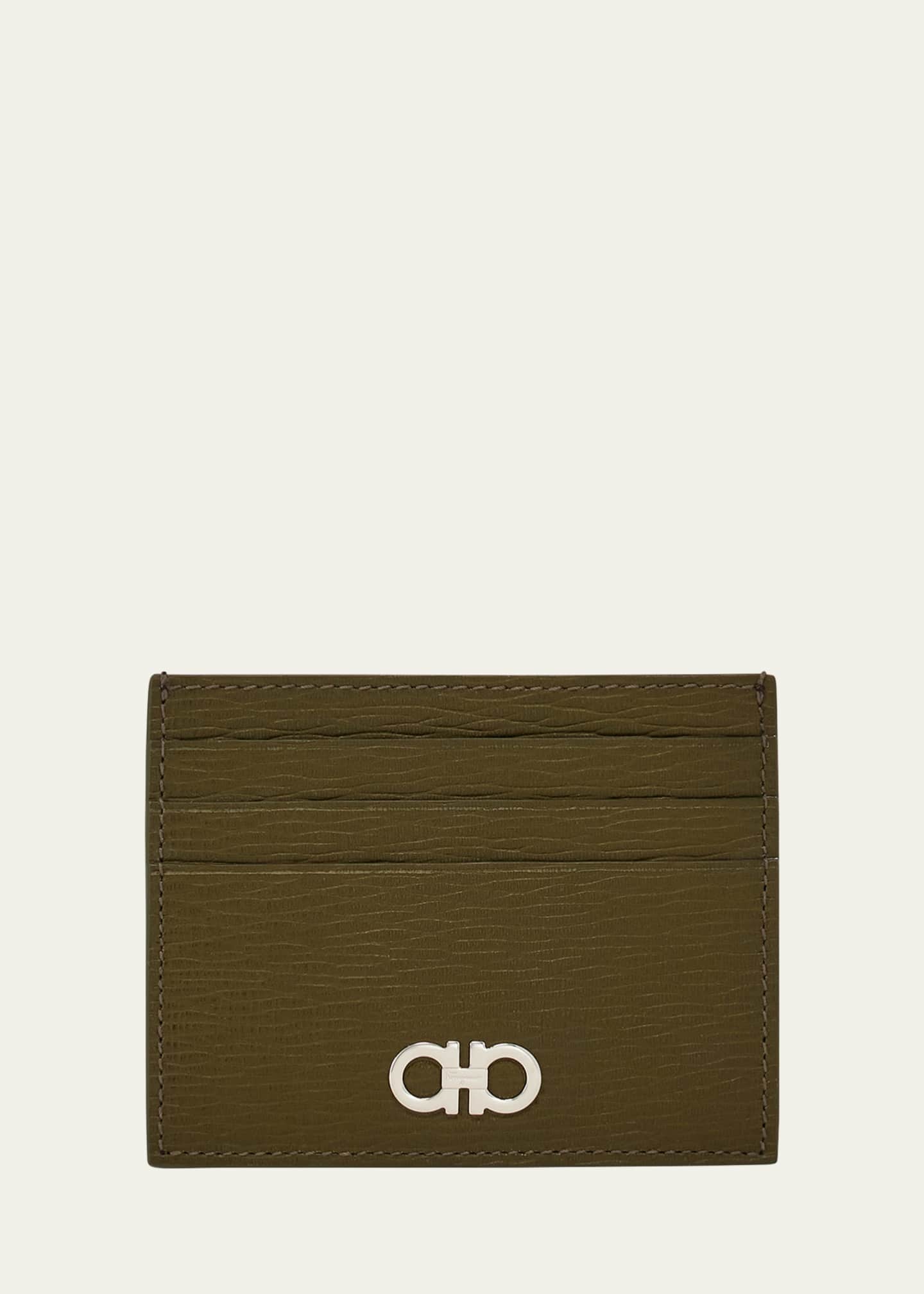 Ferragamo Men's Revival Gancini Card Holder Image 1 of 2