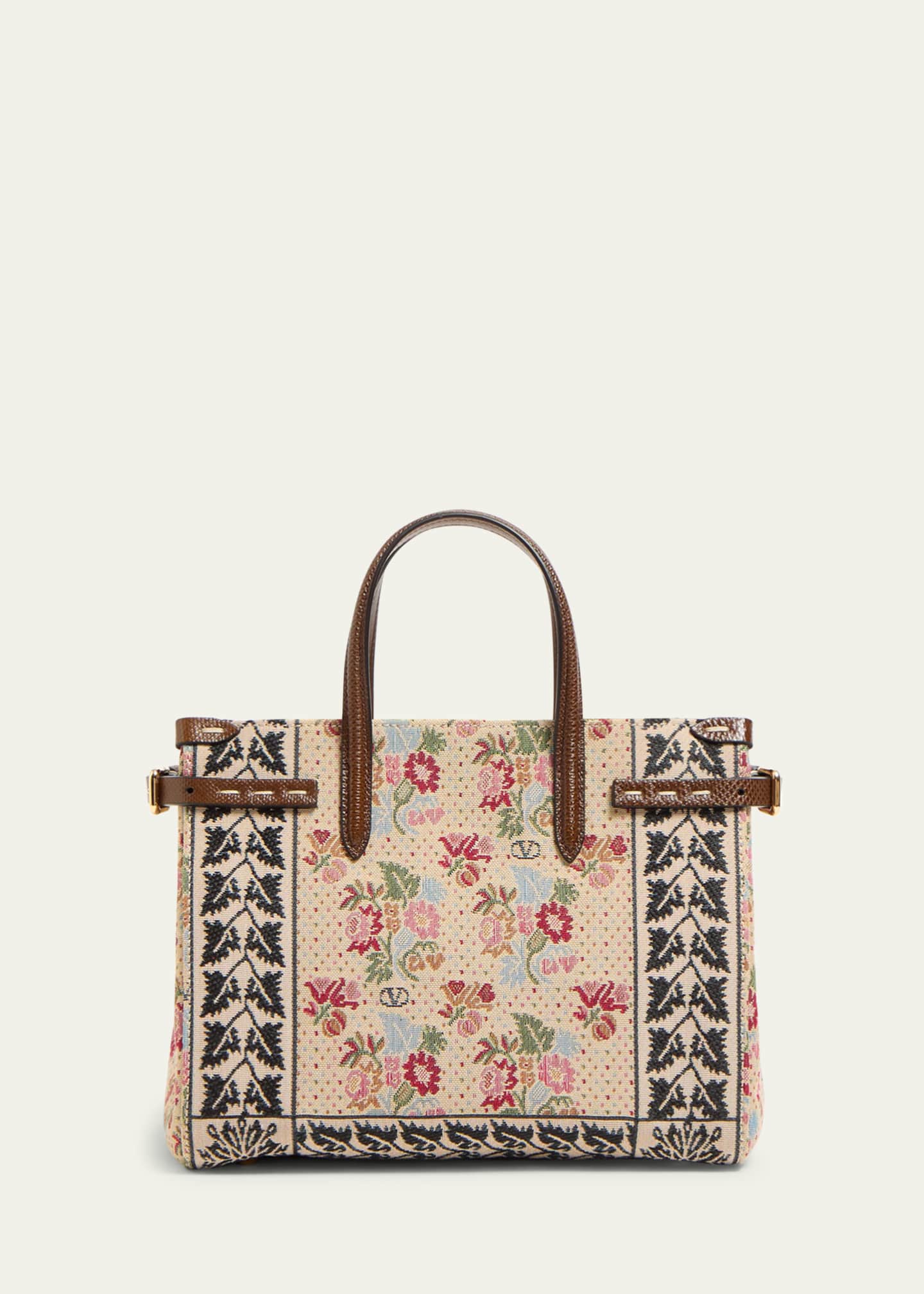Valentino Garavani Antibes Small Brocade Tote Bag Image 2 of 3