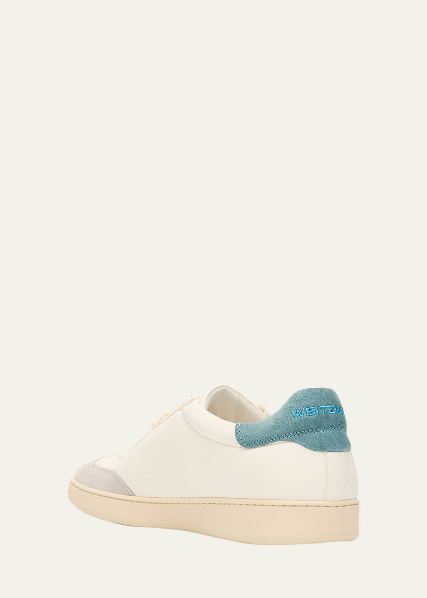 Stuart Weitzman Men's Banner Leather T-Toe Low-Top Sneakers Image 4 of 6