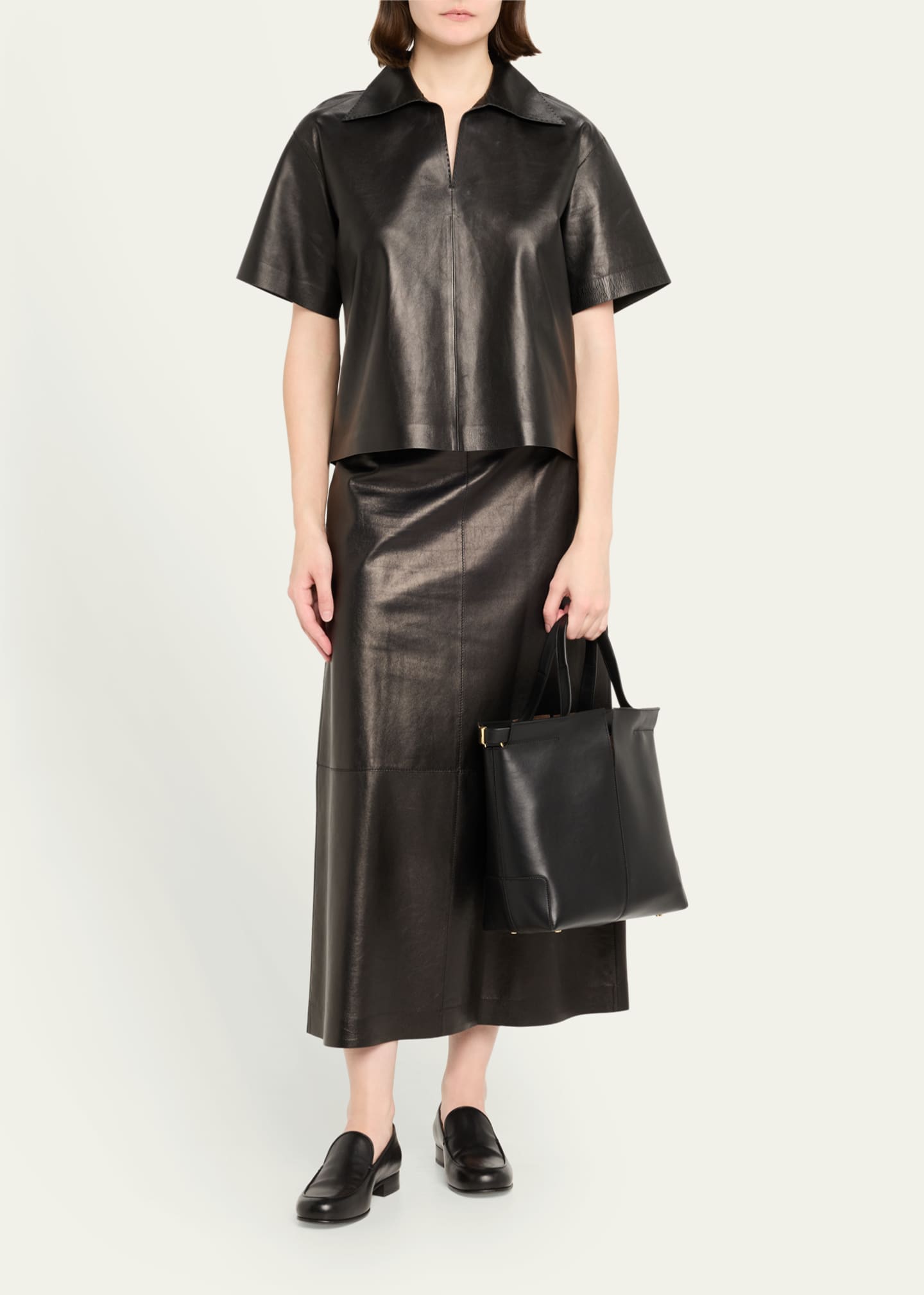 Tod's Small Leather Tote Bag Image 5 of 6