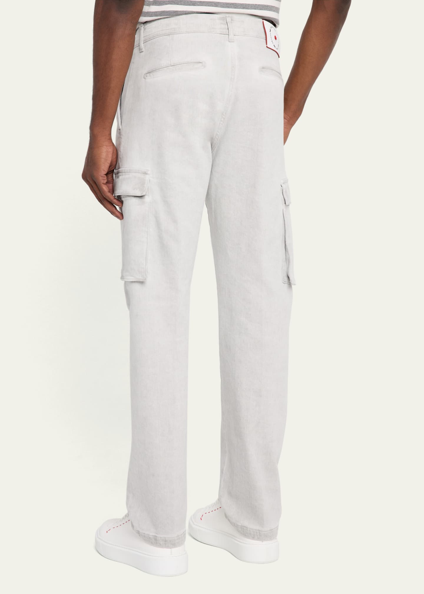 Kiton Men's Acid Wash Cargo Pants Image 3 of 5