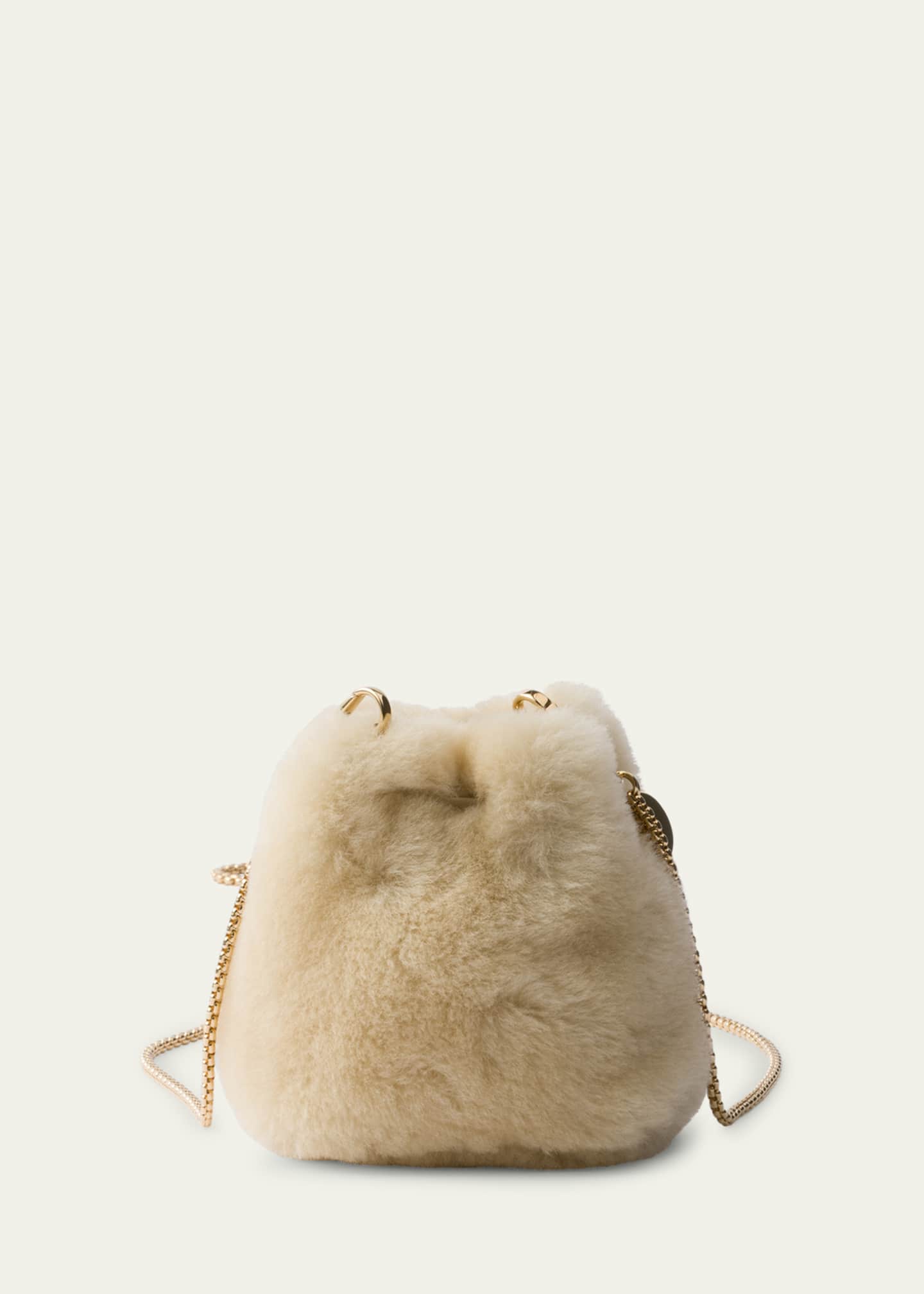 Prada Montone Shearling Bucket Bag Image 2 of 3