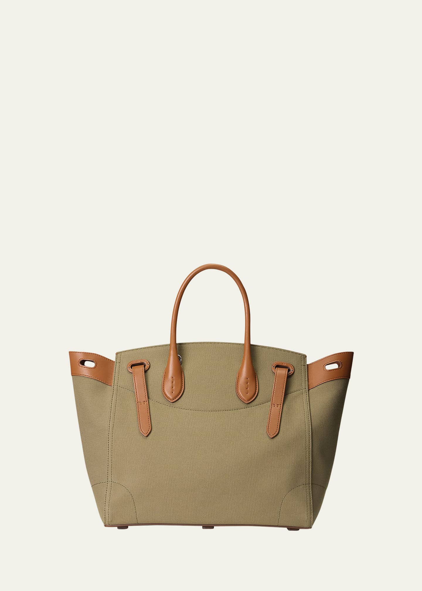 Ralph Lauren Collection Ricky 33 Medium Canvas Top-Handle Bag Image 3 of 6