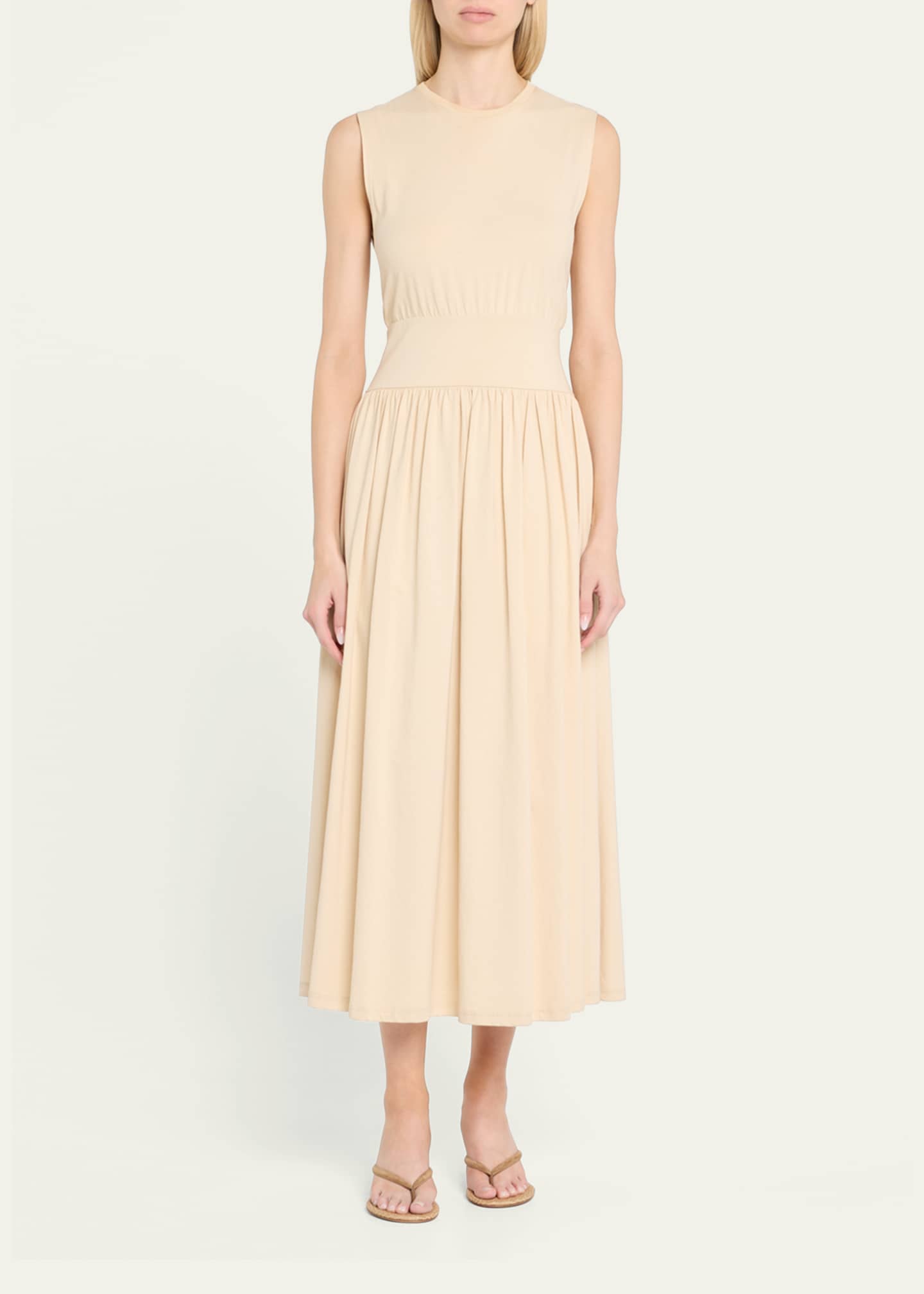 Gianvito Rossi Suede Raffia Heeled Thong Sandals Image 3 of 6