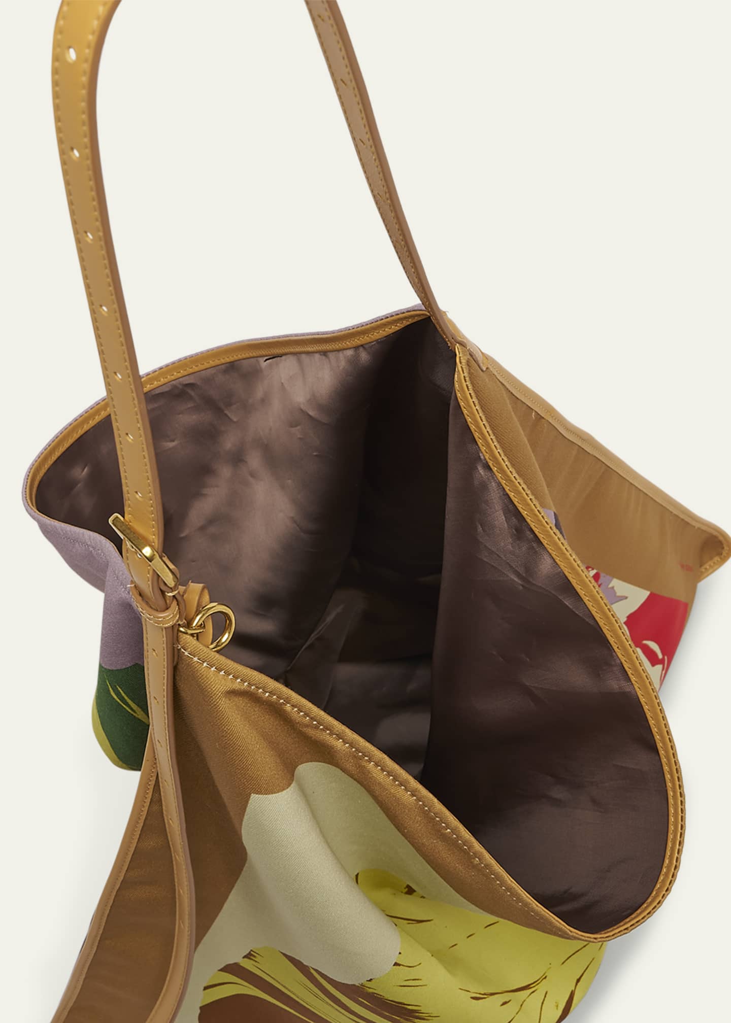 Dries Van Noten Medium Scarf Floral-Print Shoulder Bag Image 3 of 4