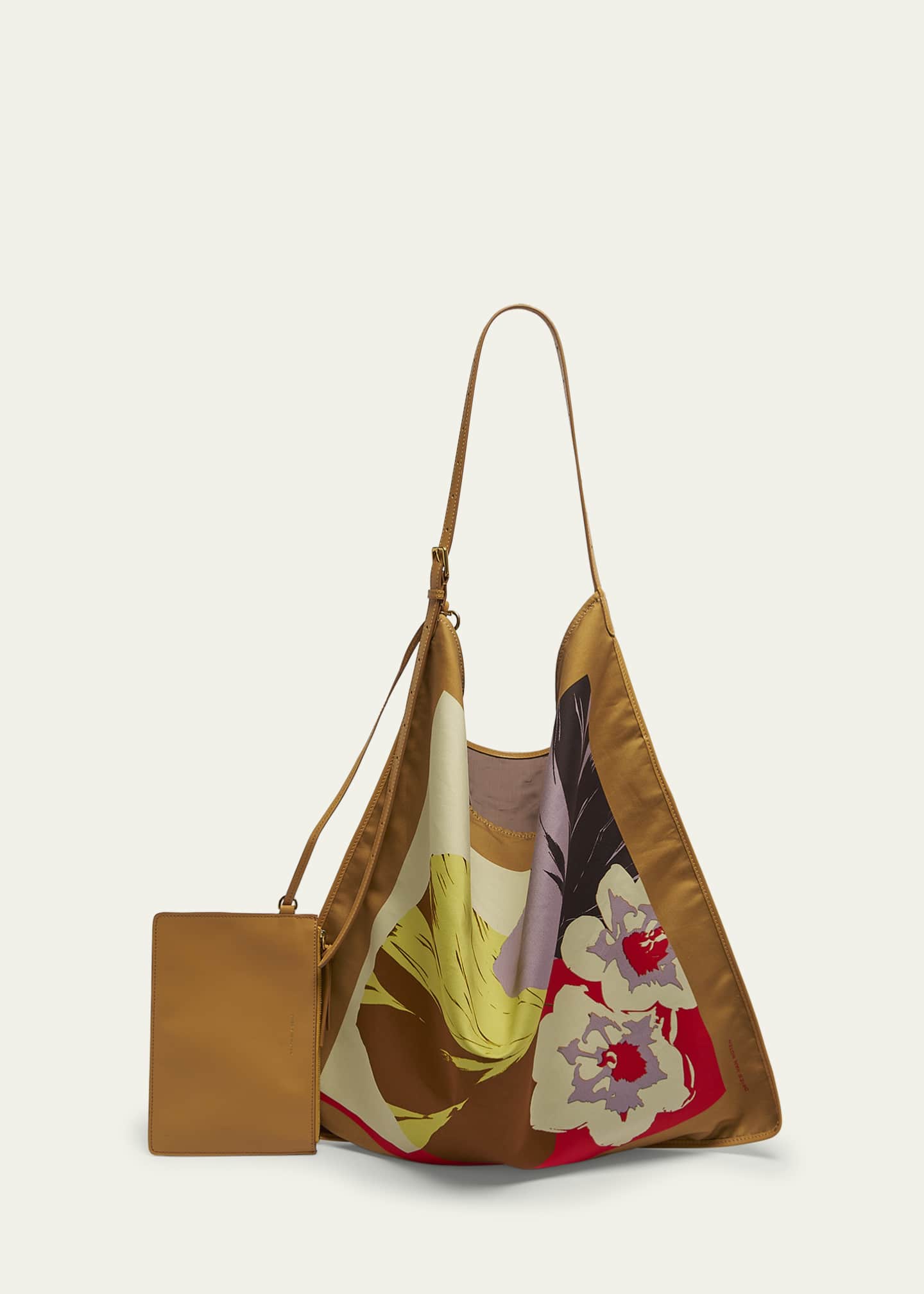 Dries Van Noten Medium Scarf Floral-Print Shoulder Bag Image 4 of 4