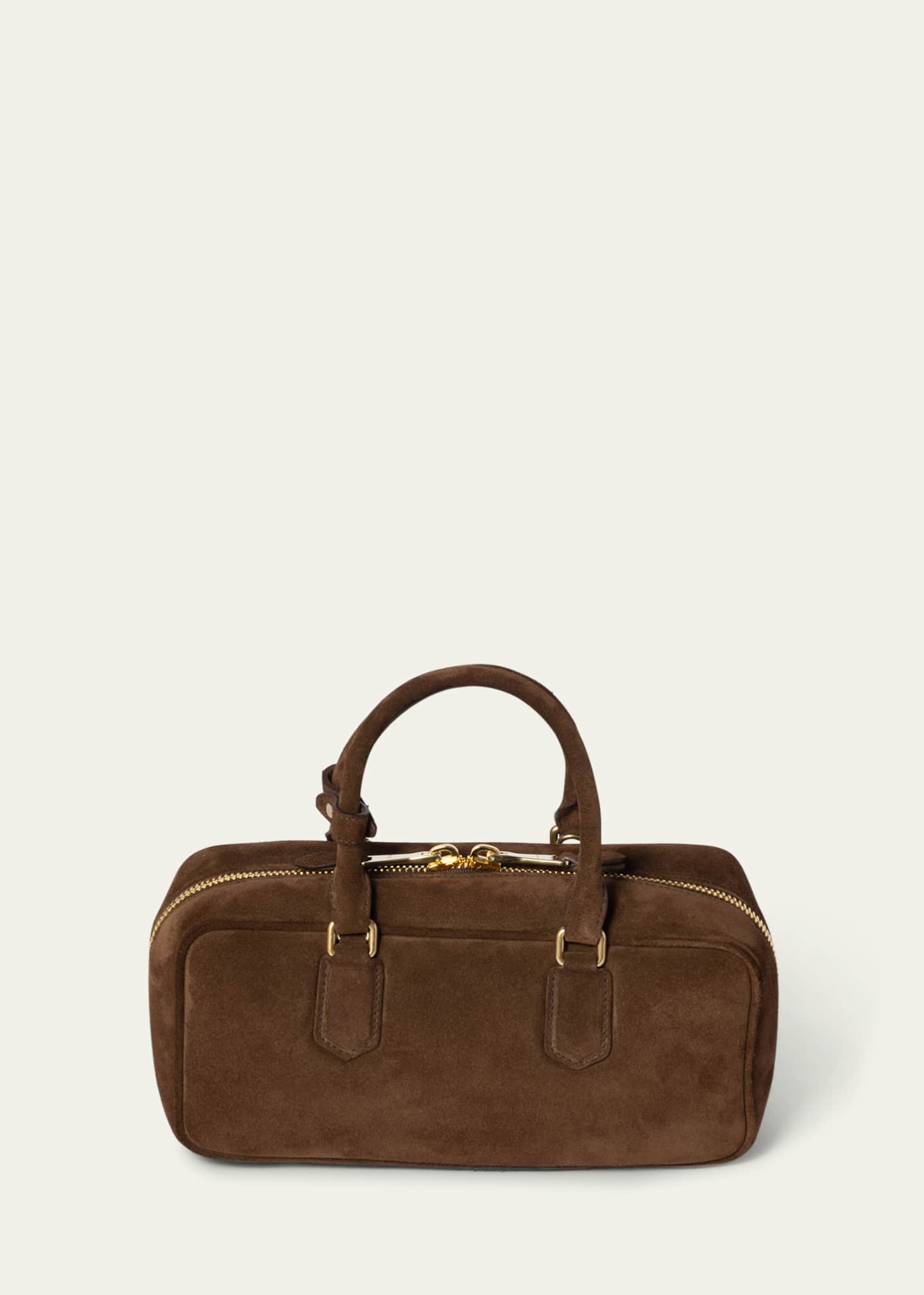 Miu Miu Zip Suede Top-Handle Bag Image 2 of 3