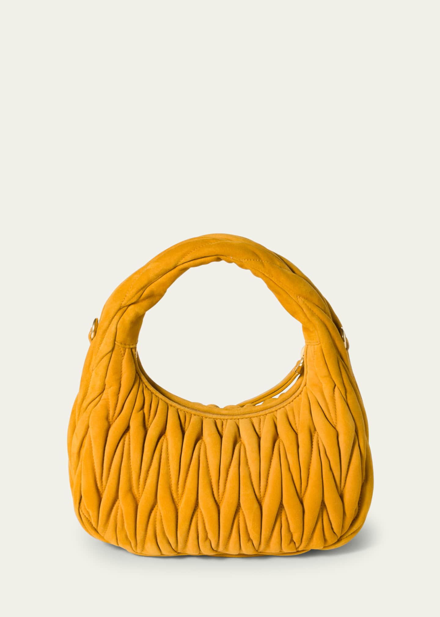 Miu Miu Quilted Suede Top-Handle Bag Image 3 of 5