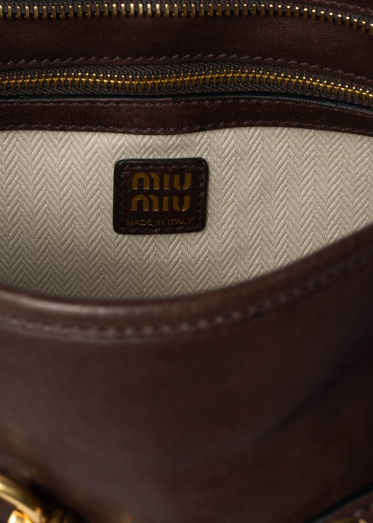 Miu Miu Medium Belt Leather Shoulder Bag Image 3 of 3