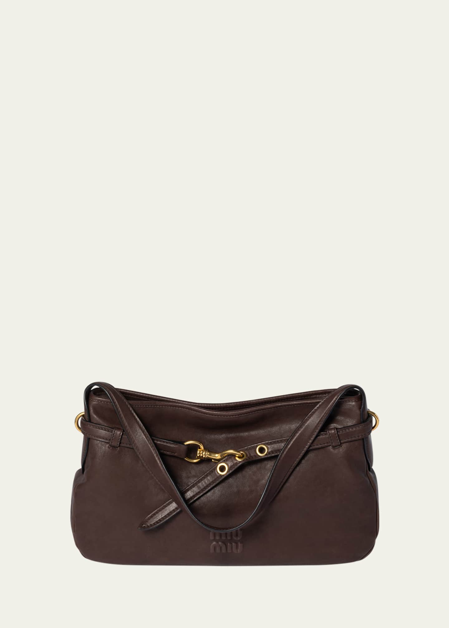 Miu Miu Medium Belt Leather Shoulder Bag Image 1 of 3
