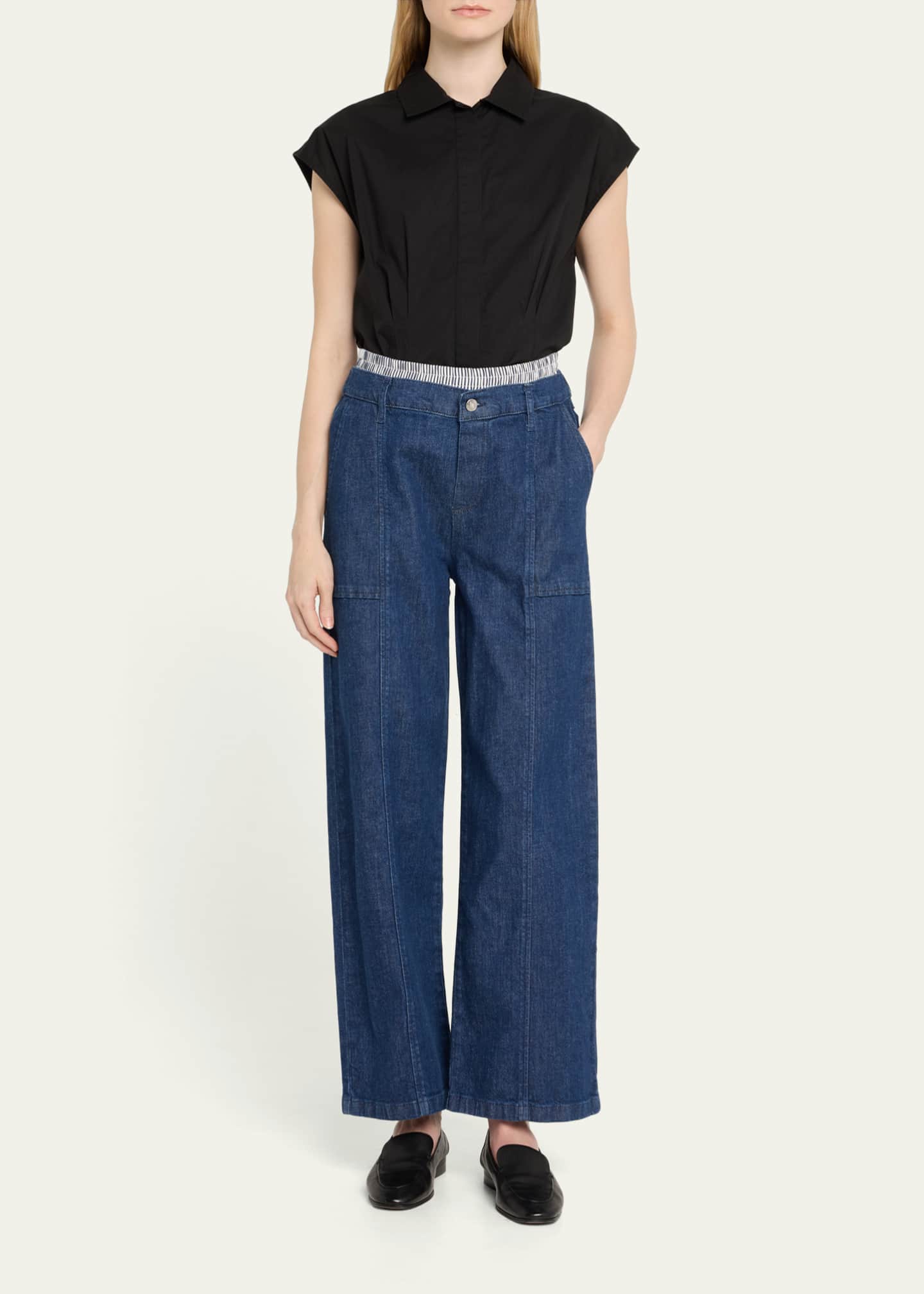 SIMKHAI Kori Straight-Leg Cargo Jeans Image 2 of 5