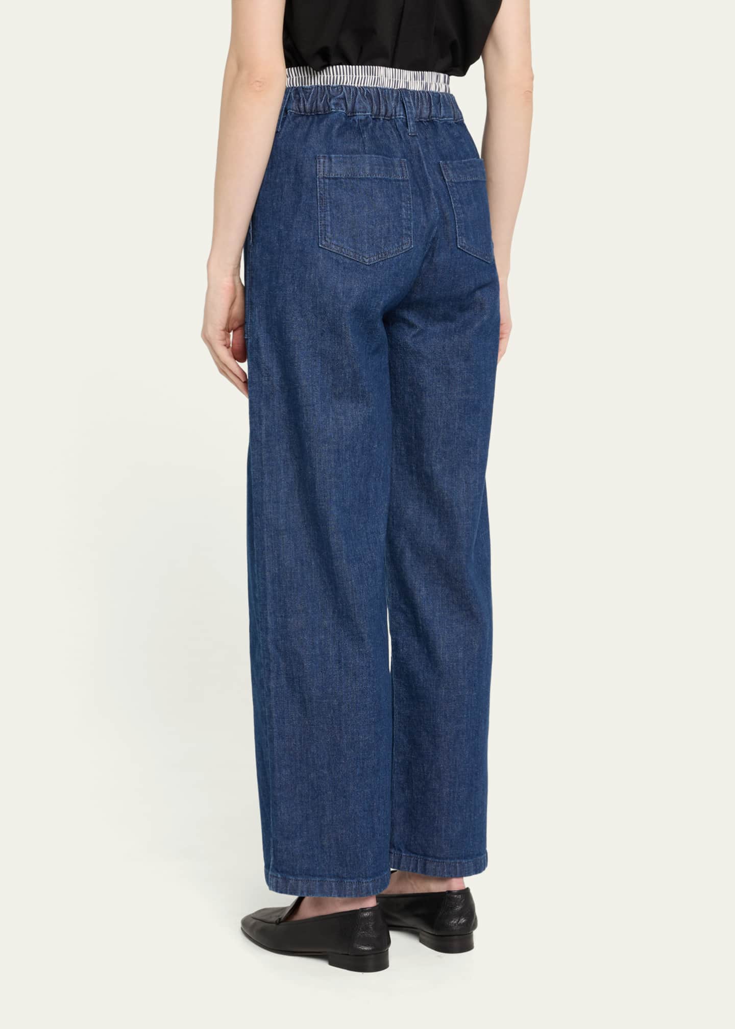 SIMKHAI Kori Straight-Leg Cargo Jeans Image 3 of 5