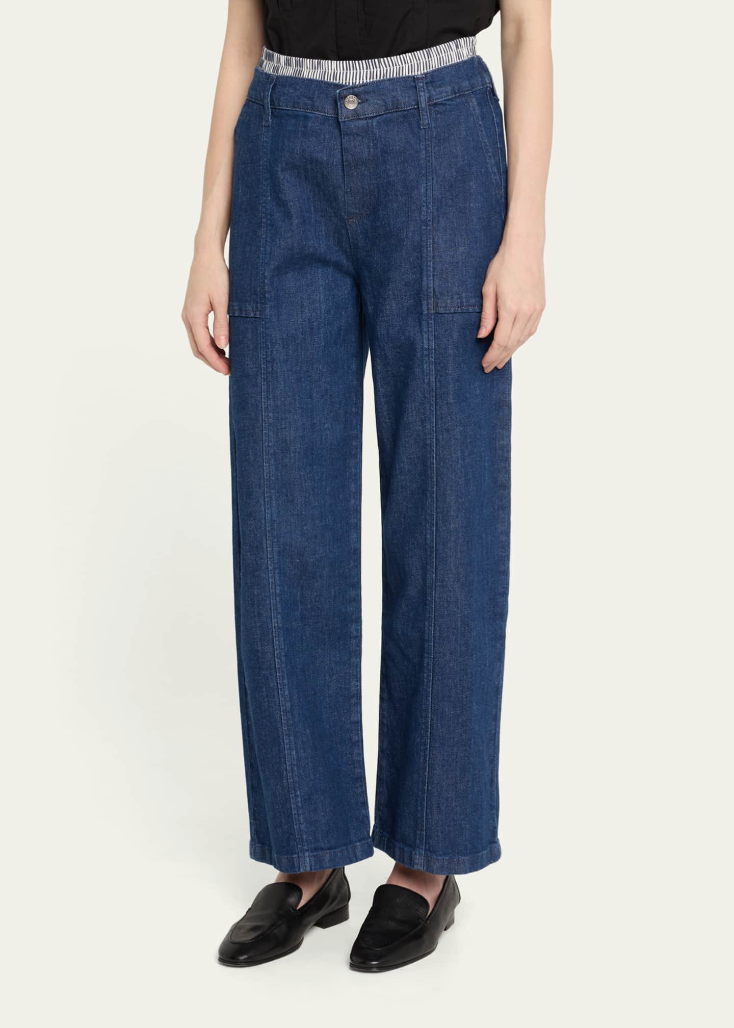 SIMKHAI Kori Straight-Leg Cargo Jeans Image 4 of 5