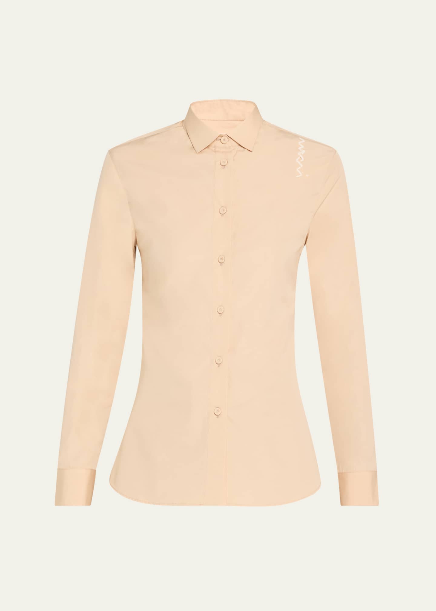 Marni Classic Cotton Poplin Button Down Shirt Image 1 of 5