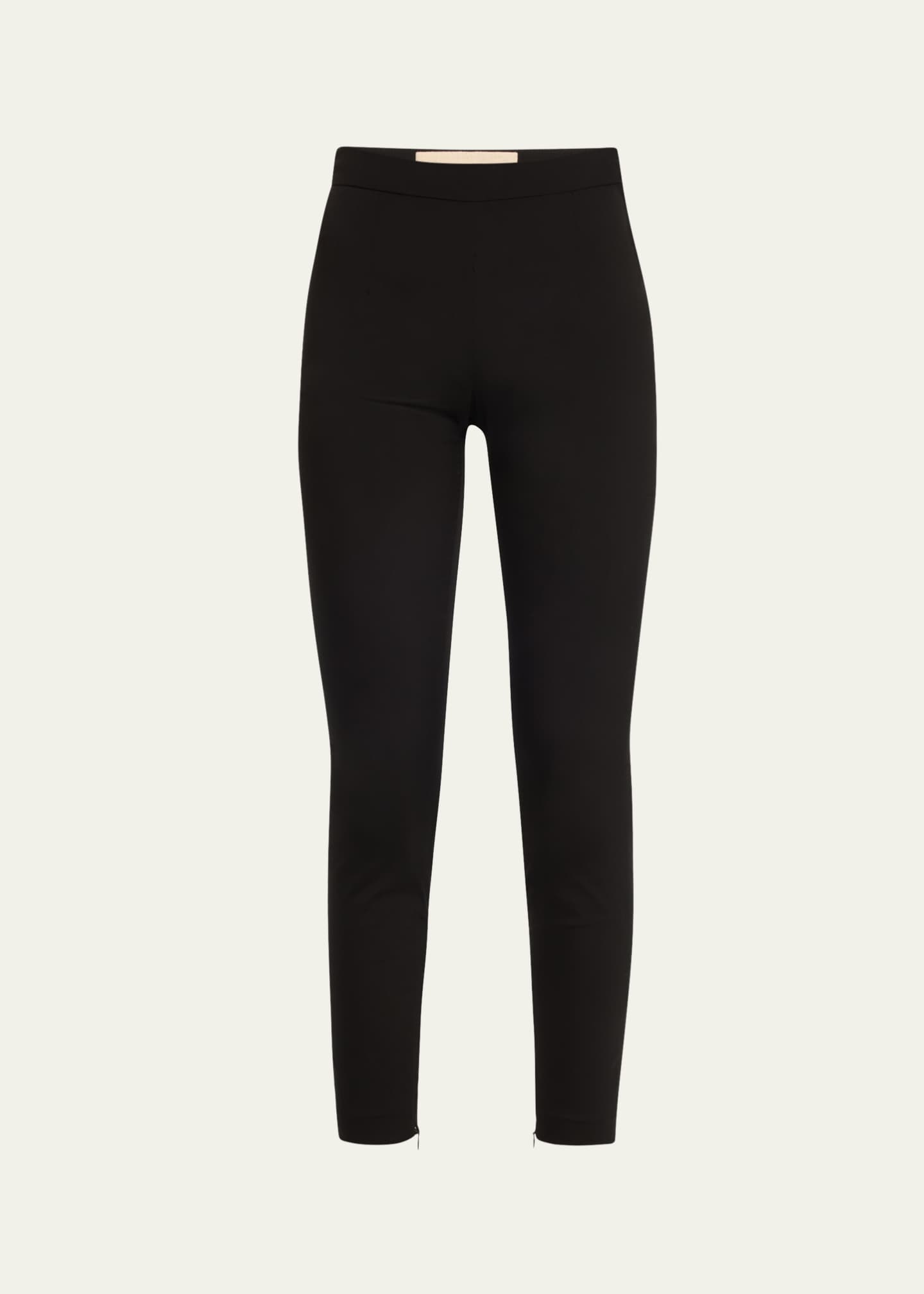 Marni Zip-Cuff Stretch Poplin Legging Pants Image 1 of 5