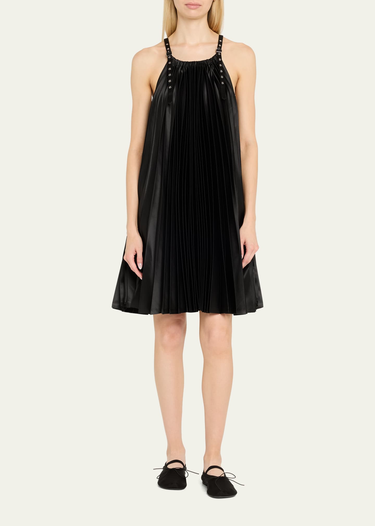 Noir Kei Ninomiya Pleated Midi Dress Image 2 of 5