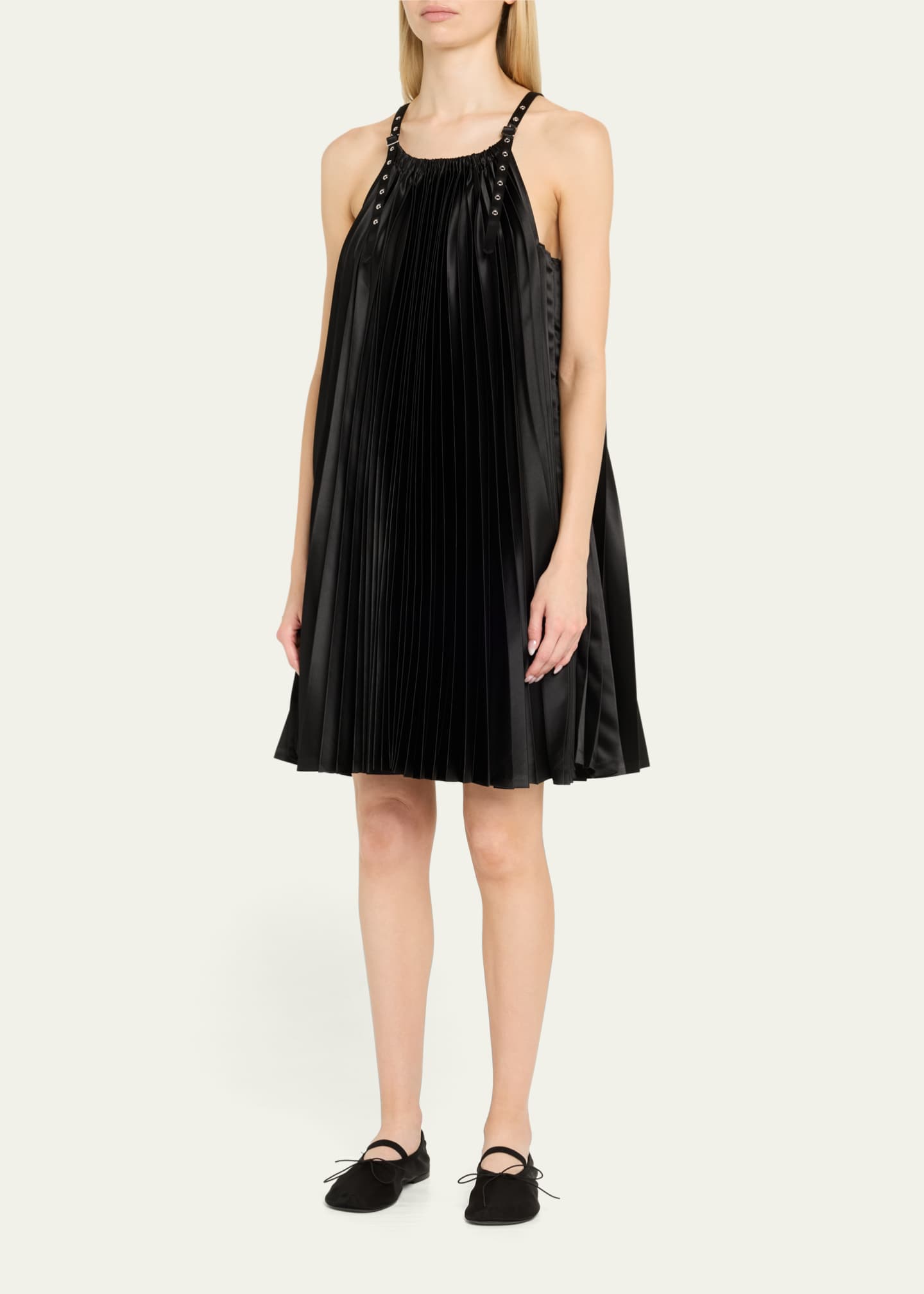 Noir Kei Ninomiya Pleated Midi Dress Image 4 of 5