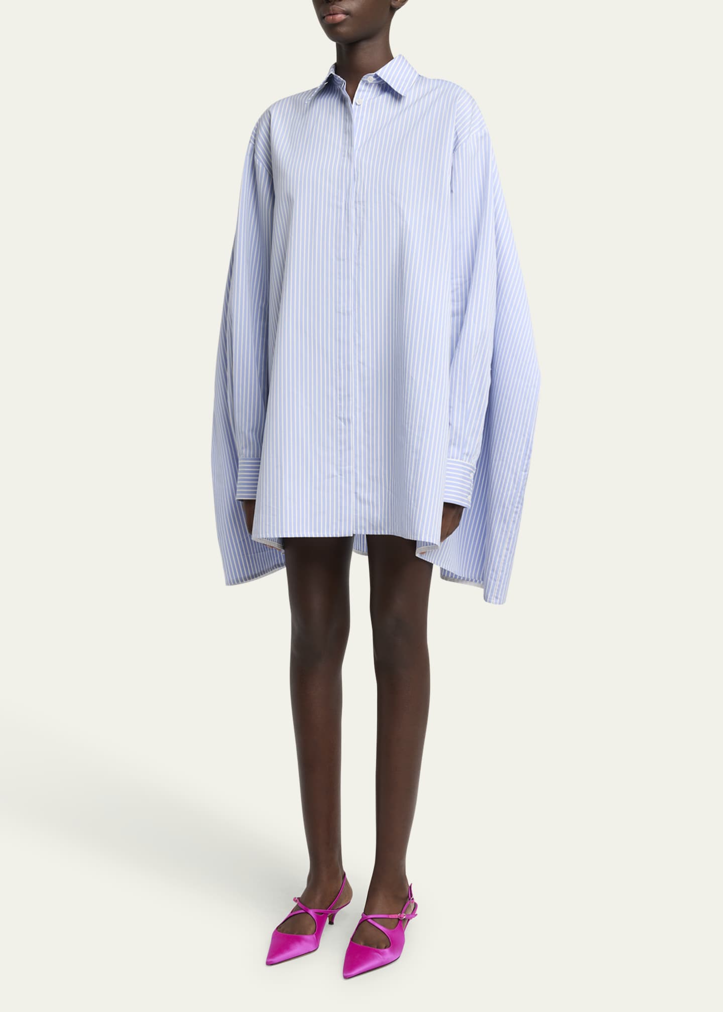 Proenza Schouler Slash Crisscross Slingback Pumps Image 3 of 6