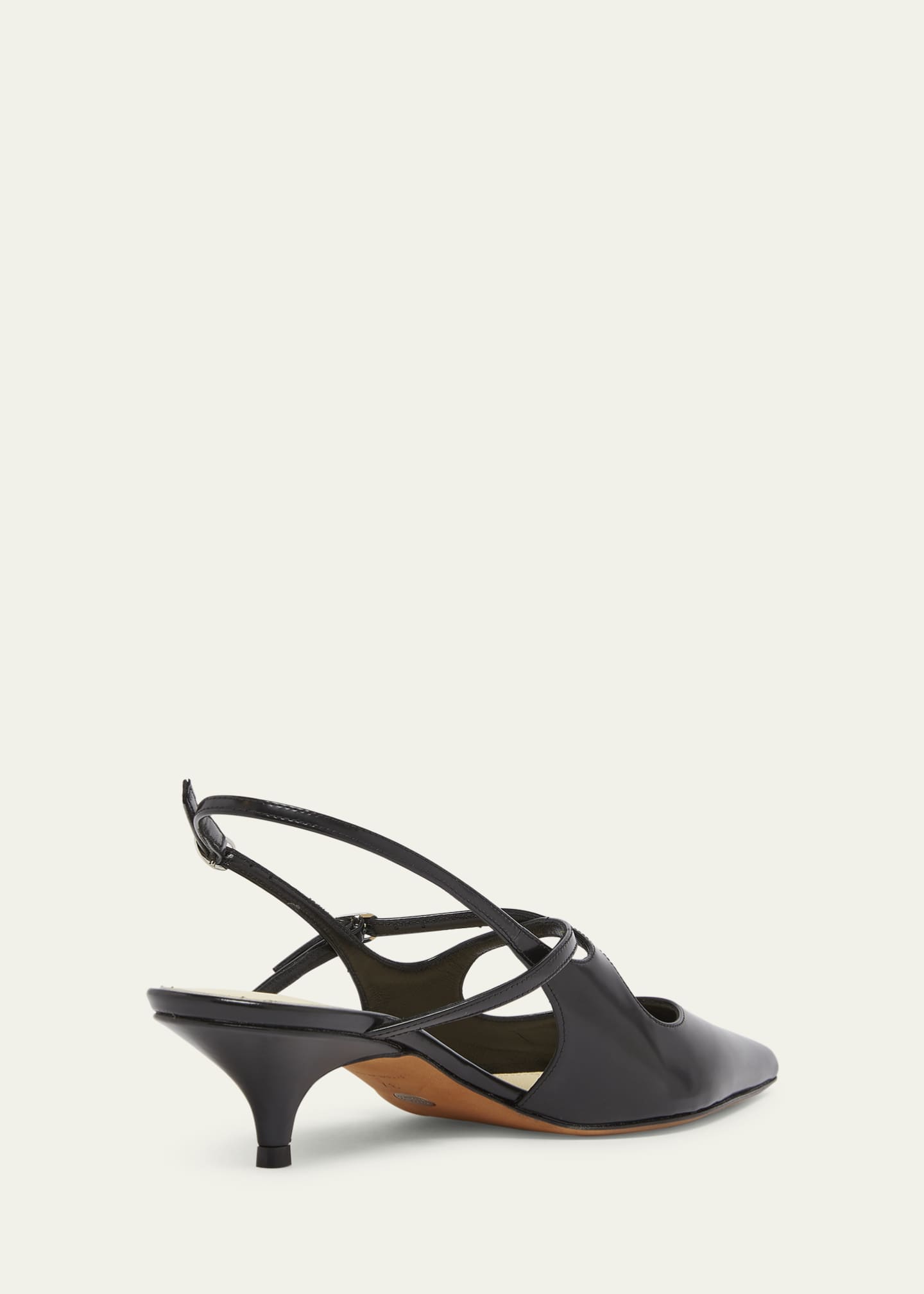 Proenza Schouler Slash Leather Crisscross Slingback Pumps Image 4 of 6